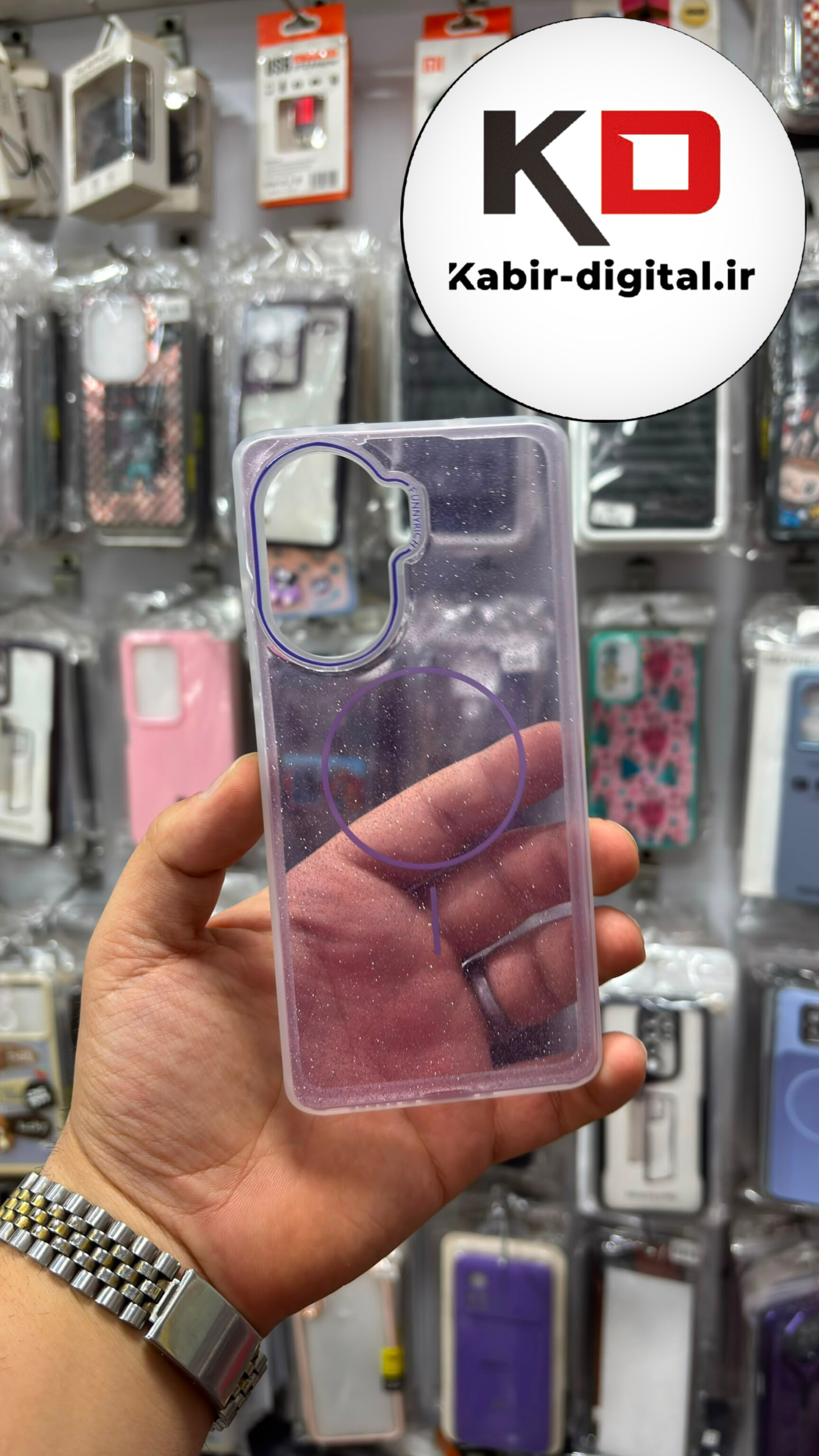 قاب گوشی Redmi Turbo 4 5g  / POCO X7 Pro شیائومی Pastel Case پاستلی  طرح مگ سیف Magsafe مات لنز رنگی اکلیلی صورتی