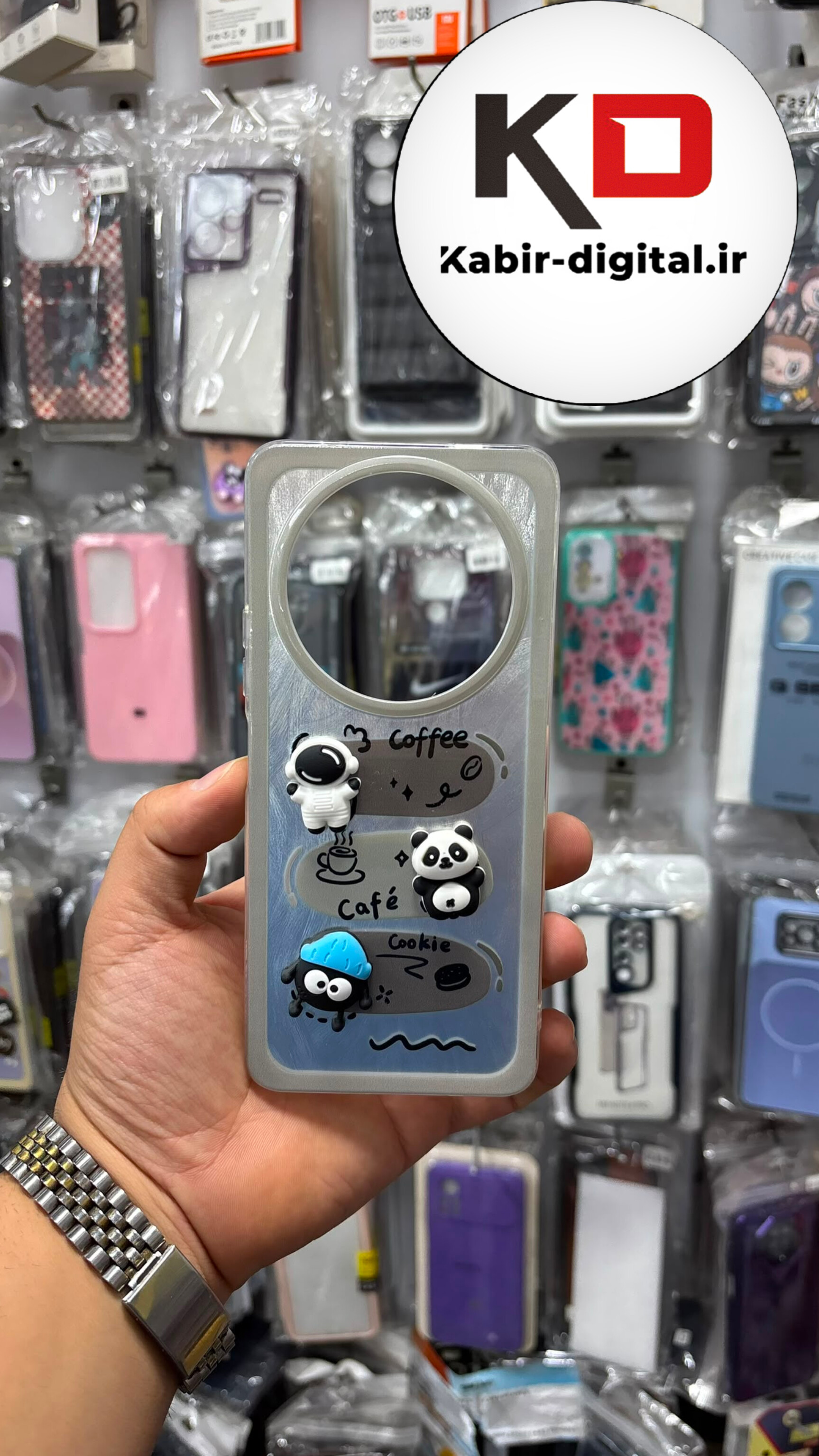 قاب گوشی Redmi A3  / Redmi A3X شیائومی ژله ای شفاف سه بعدی عروسکی فانتزی کرومی