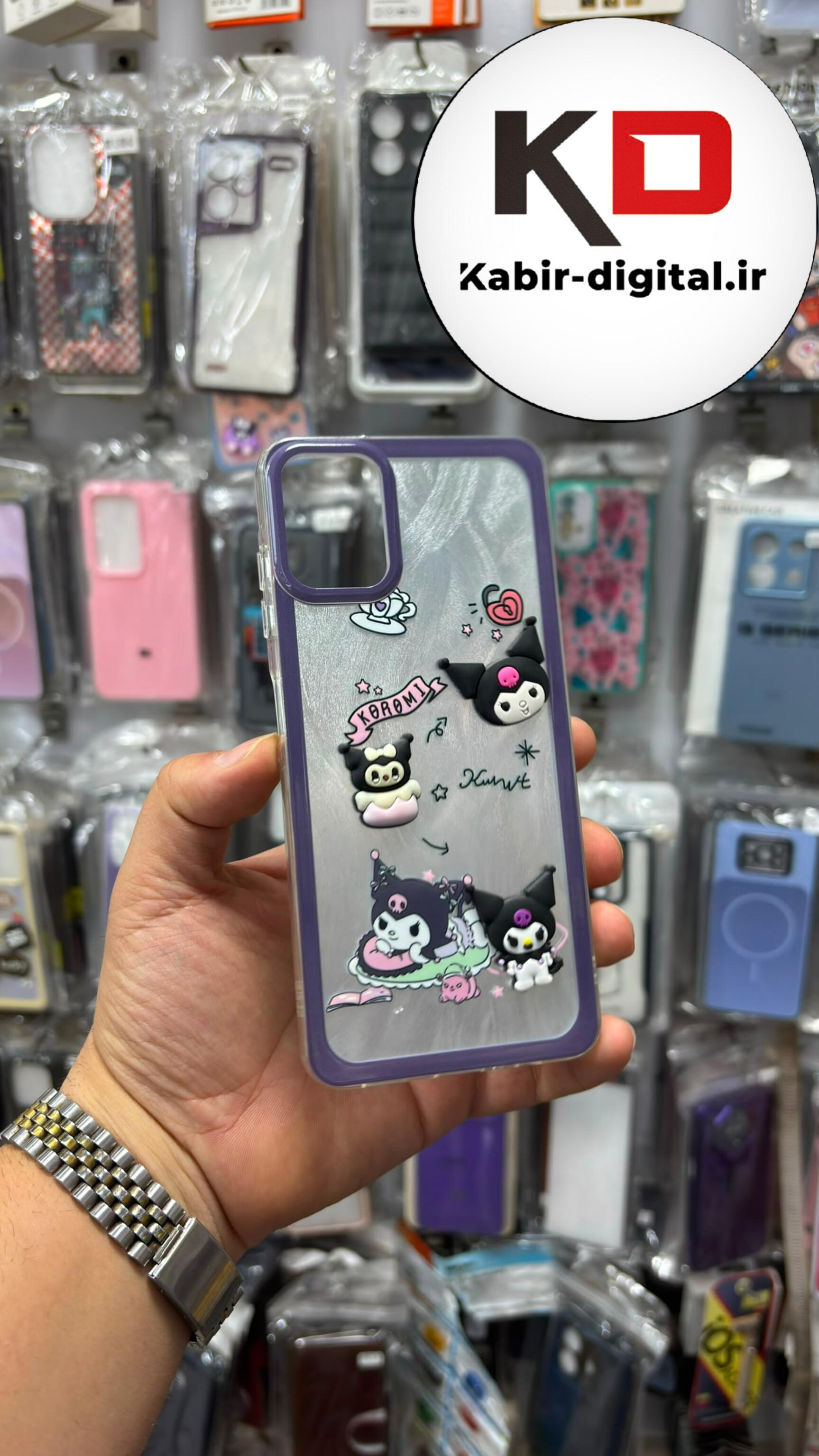 قاب گوشی Galaxy A06 سامسونگ سیلیکونی اورجینال ژله ای شفاف سه بعدی عروسکی فانتزی لنز کرومی محافظ لنز دار