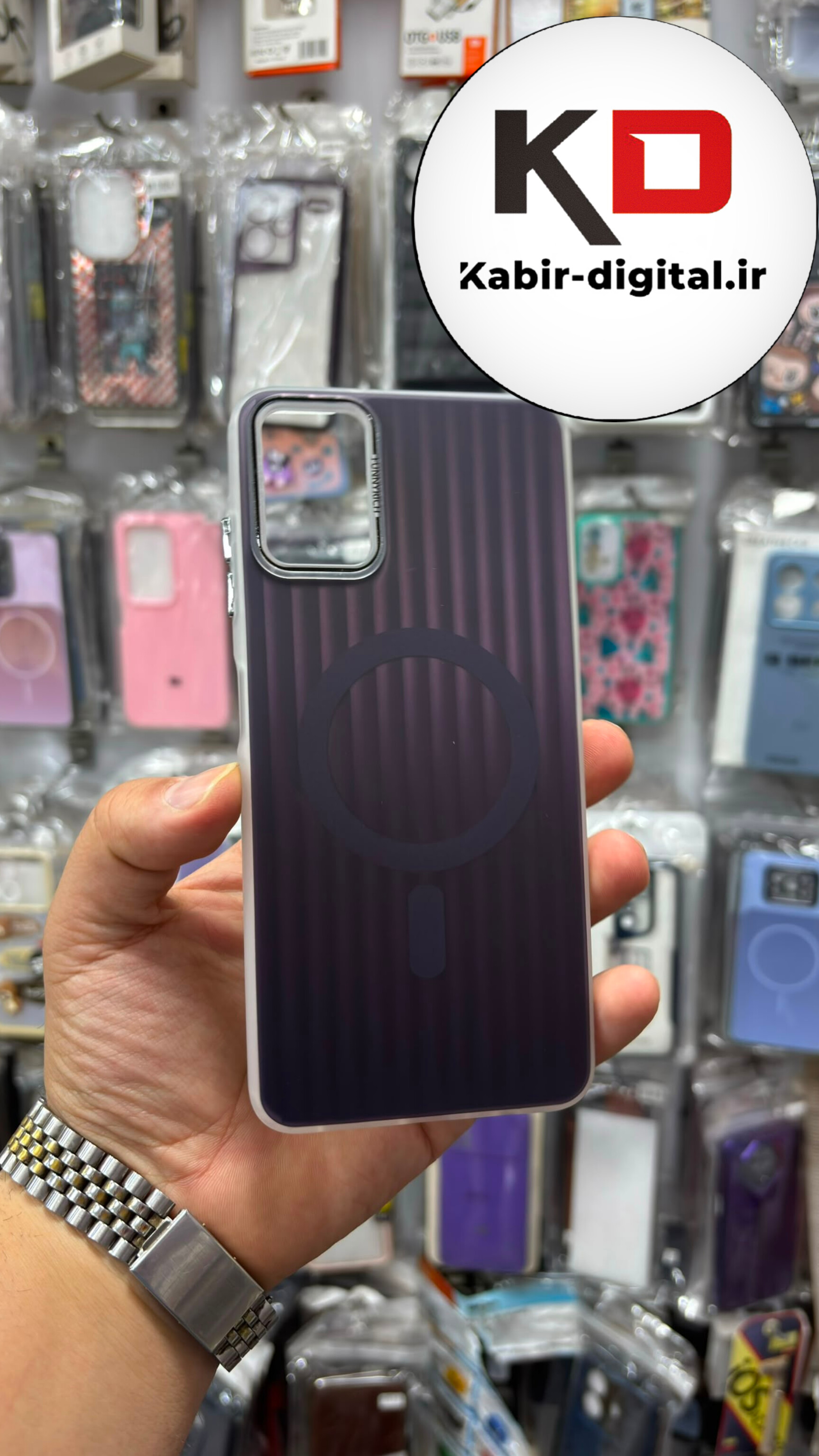 قاب گوشی Galaxy A06 سامسونگ اورجینال SO COOL سوکول لنز کرومی براق طرح مگ سیف کرکره ایی