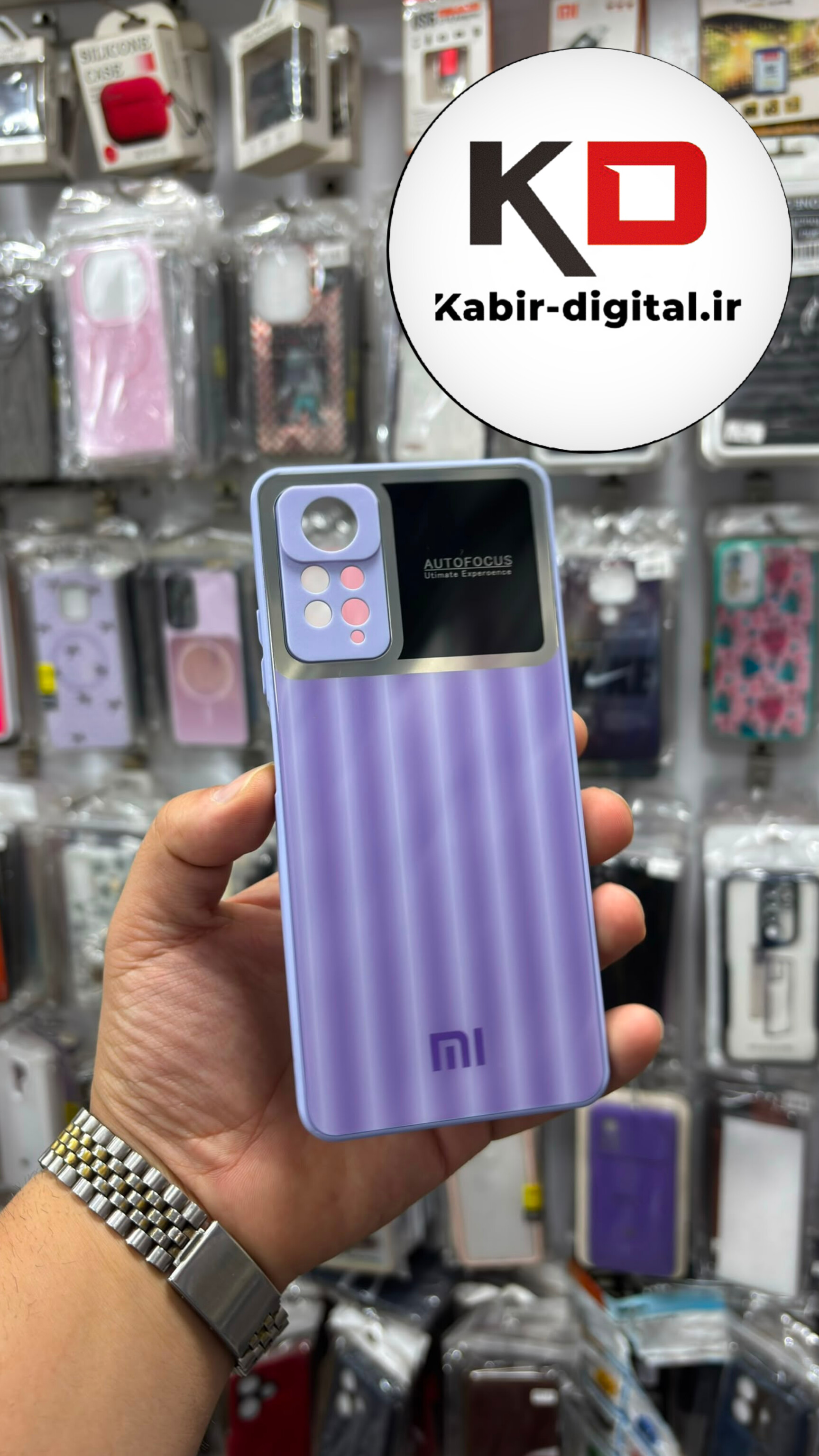 قاب گوشی Redmi Note 11 Pro 4G / Note 12 Pro 4G شیائومی PVD دور سیلیکونی Auto Focus محافظ لنز دار بنفش