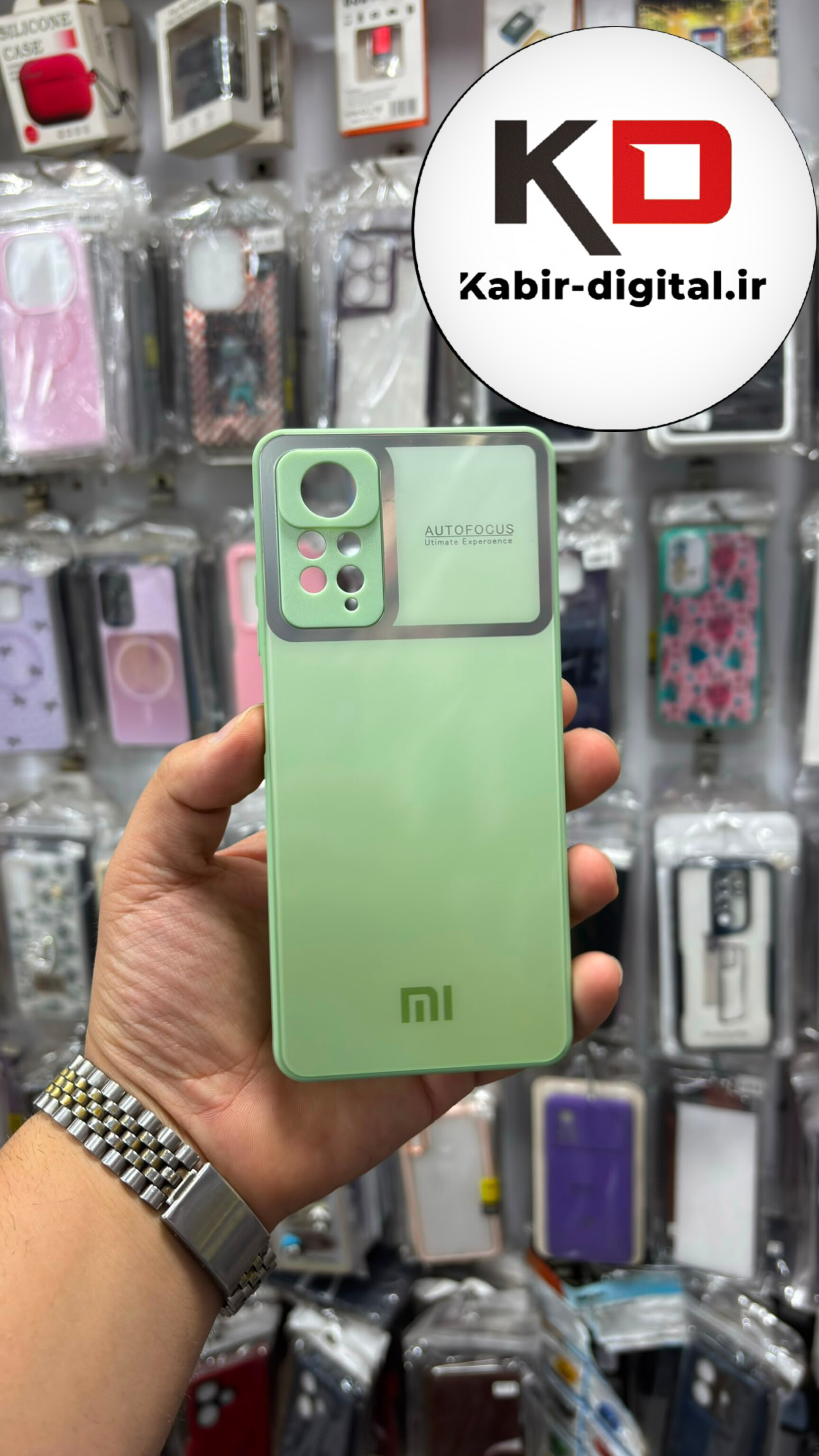 قاب گوشی Redmi Note 11 Pro 4G / Note 12 Pro 4G شیائومی PVD دور سیلیکونی Auto Focus محافظ لنز دار سبز