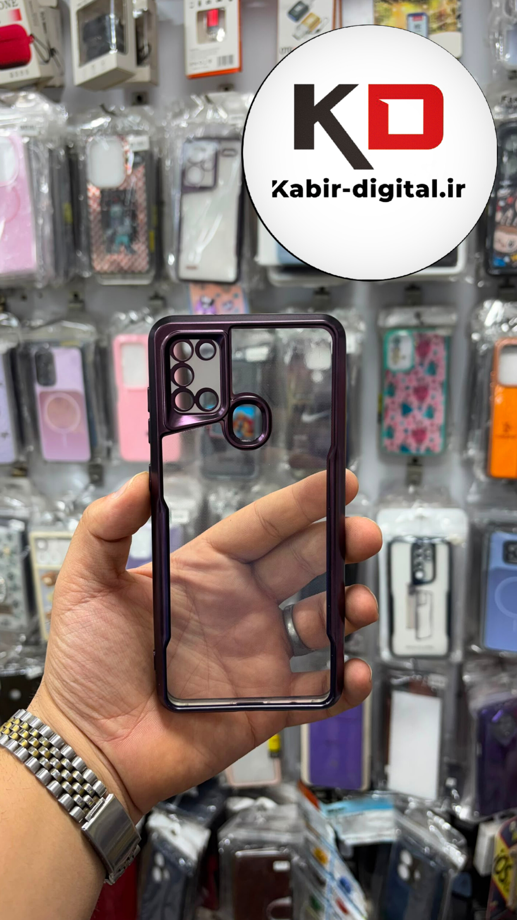 قاب گوشی Galaxy A10 / M10سامسونگ ژله ای New Zone شفاف لاکچری بنفش