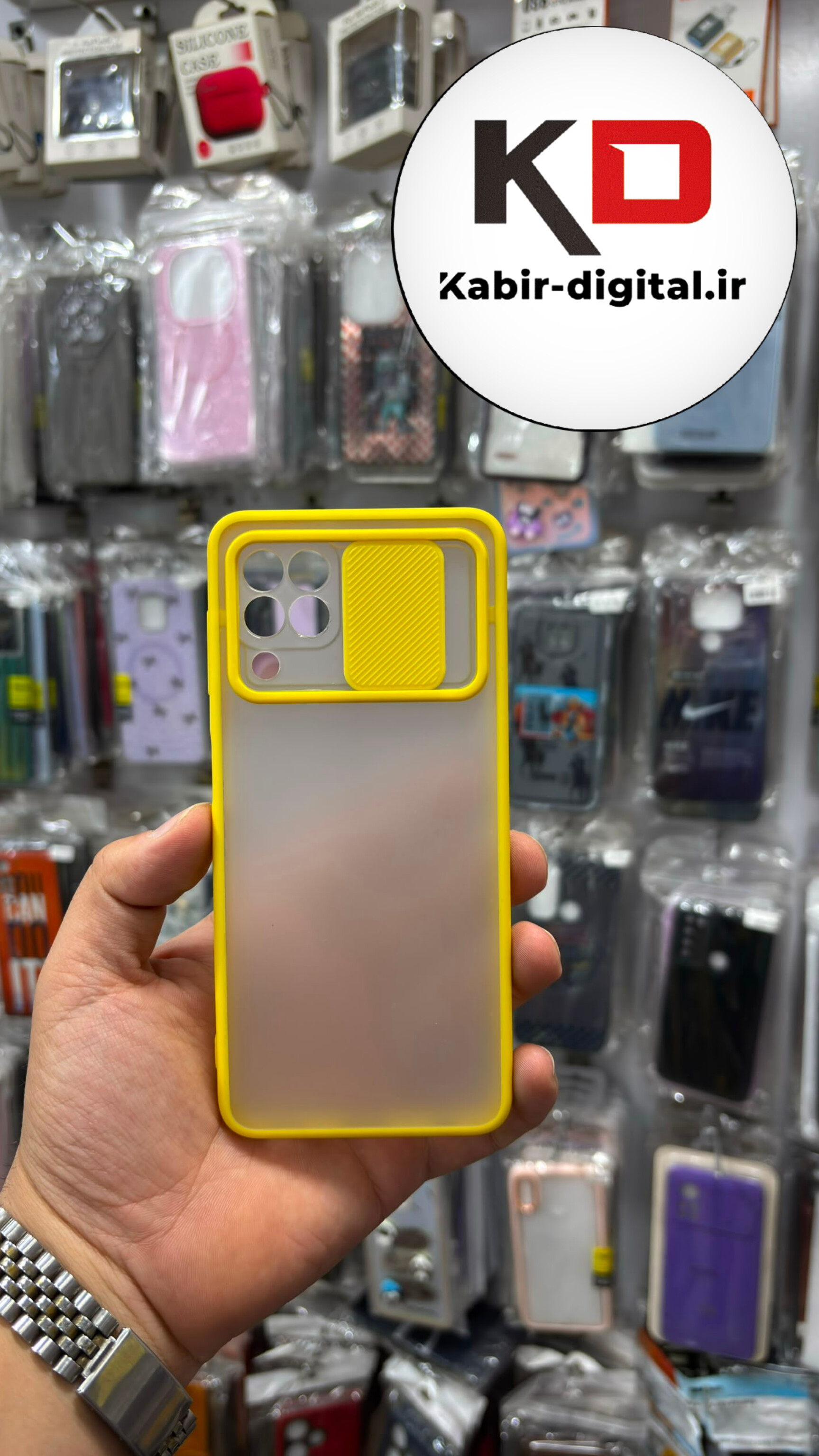 قاب گوشی Galaxy A22 4 G / M32 سامسونگ پشت مات دور رنگی سیلیکونی محافظ لنزدار کشویی