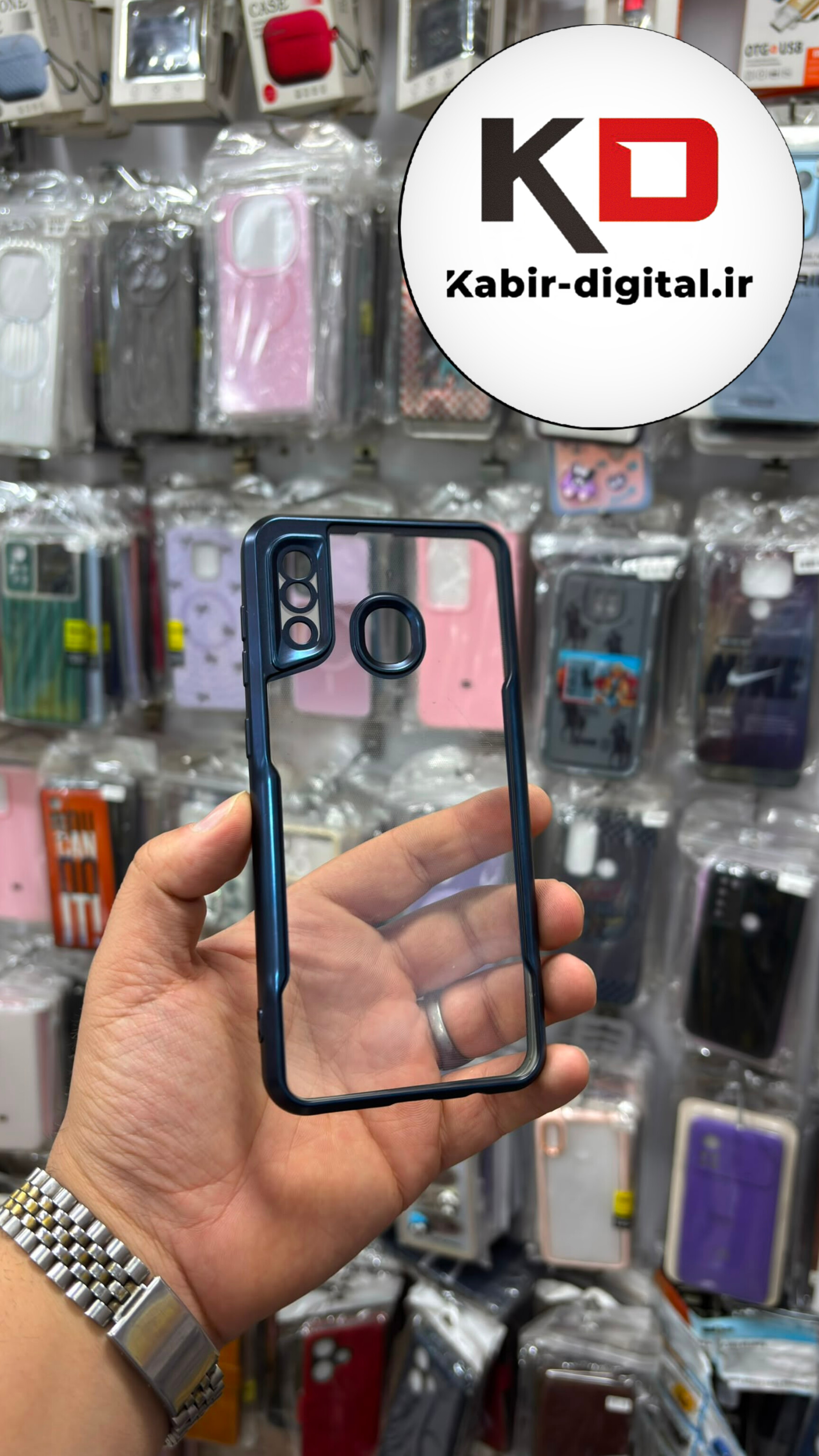 قاب گوشی Galaxy A20 / A30 سامسونگ ژله ای New Zone شفاف لاکچری سرمه ایی