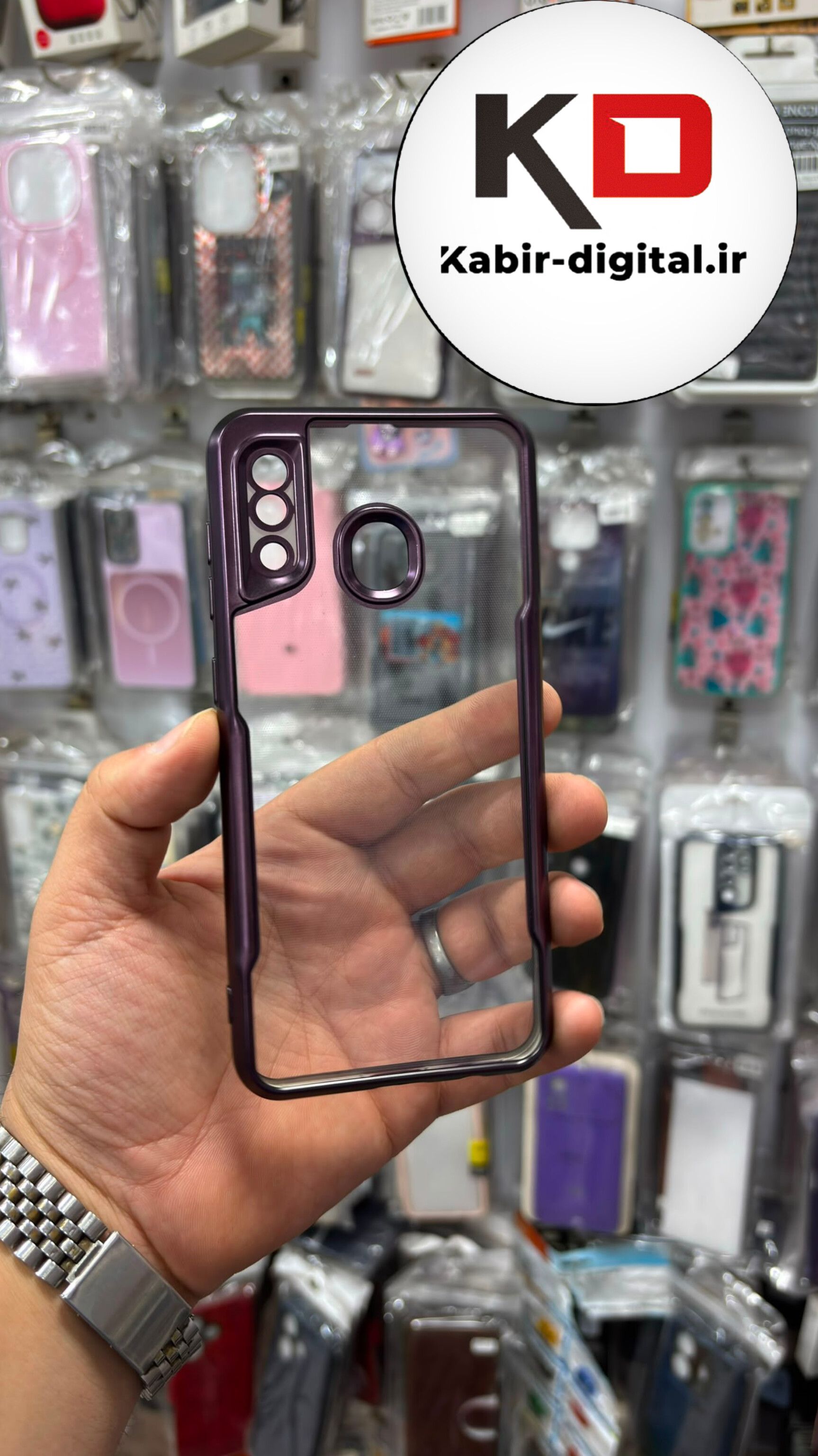 قاب گوشی Galaxy A20 / A30 سامسونگ  ژله ای New Zone شفاف لاکچری بنفش