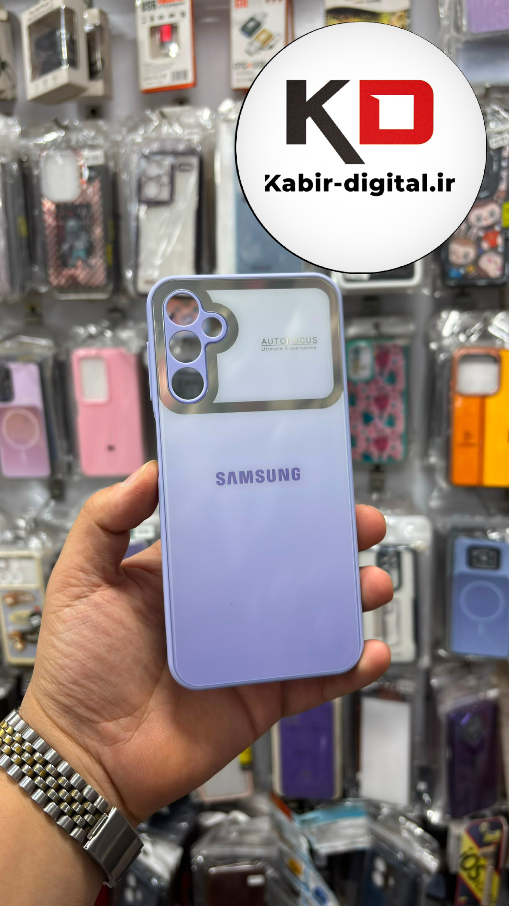قاب گوشی Galaxy A15 / A24 / A25 سامسونگ PVD دور سیلیکونی Auto Focus محافظ لنز دار