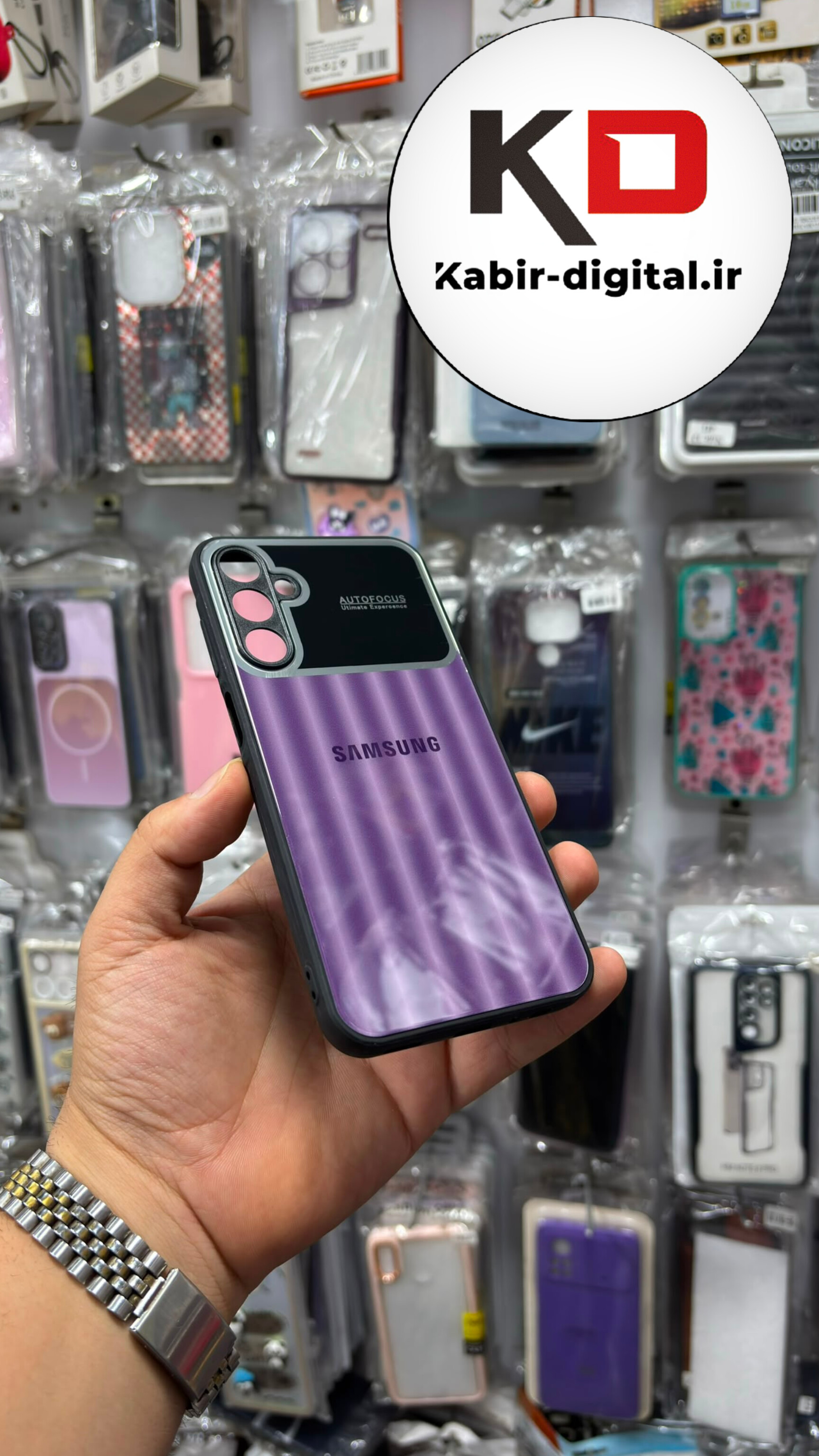 قاب گوشی Galaxy A15 / A24 / A25 سامسونگ PVD دور سیلیکونی Auto Focus محافظ لنز دار