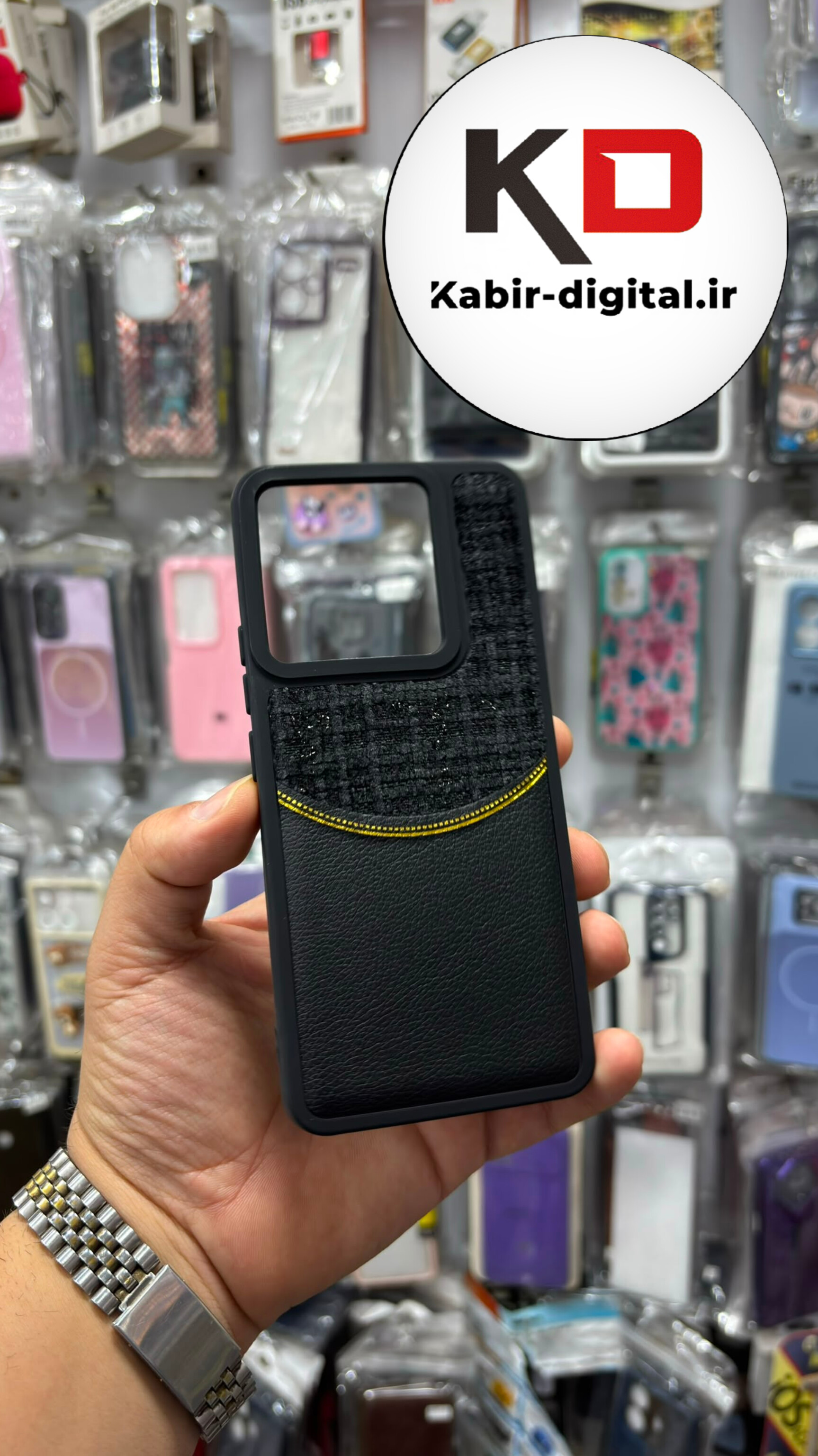 قاب گوشی Redmi Note 12 4G شیائومی  سیلیکونی اورجینال طرح دو تیکه مخمل چرمی مشکی