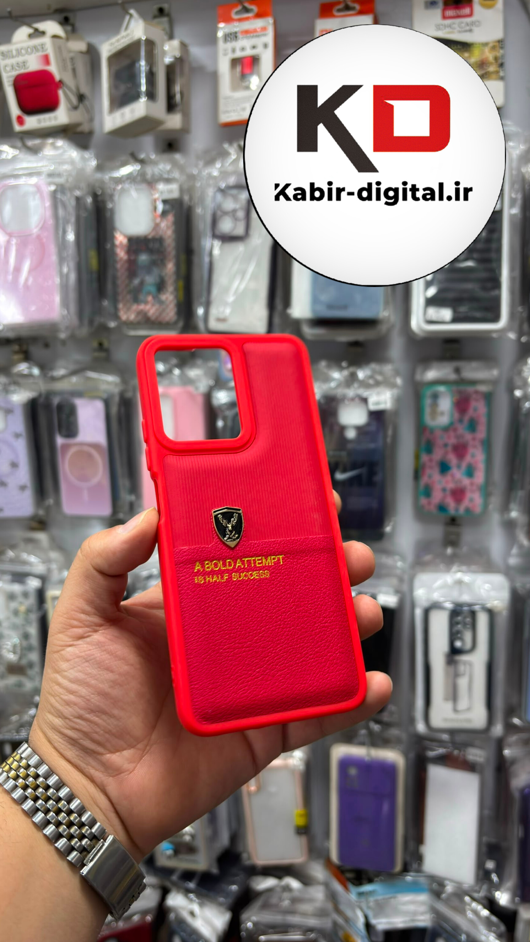 قاب گوشی Redmi Note 12 4G شیائومی سیلیکونی اورجینال پولوکا PULOKA چرمی محافظ لنز دار قرمز