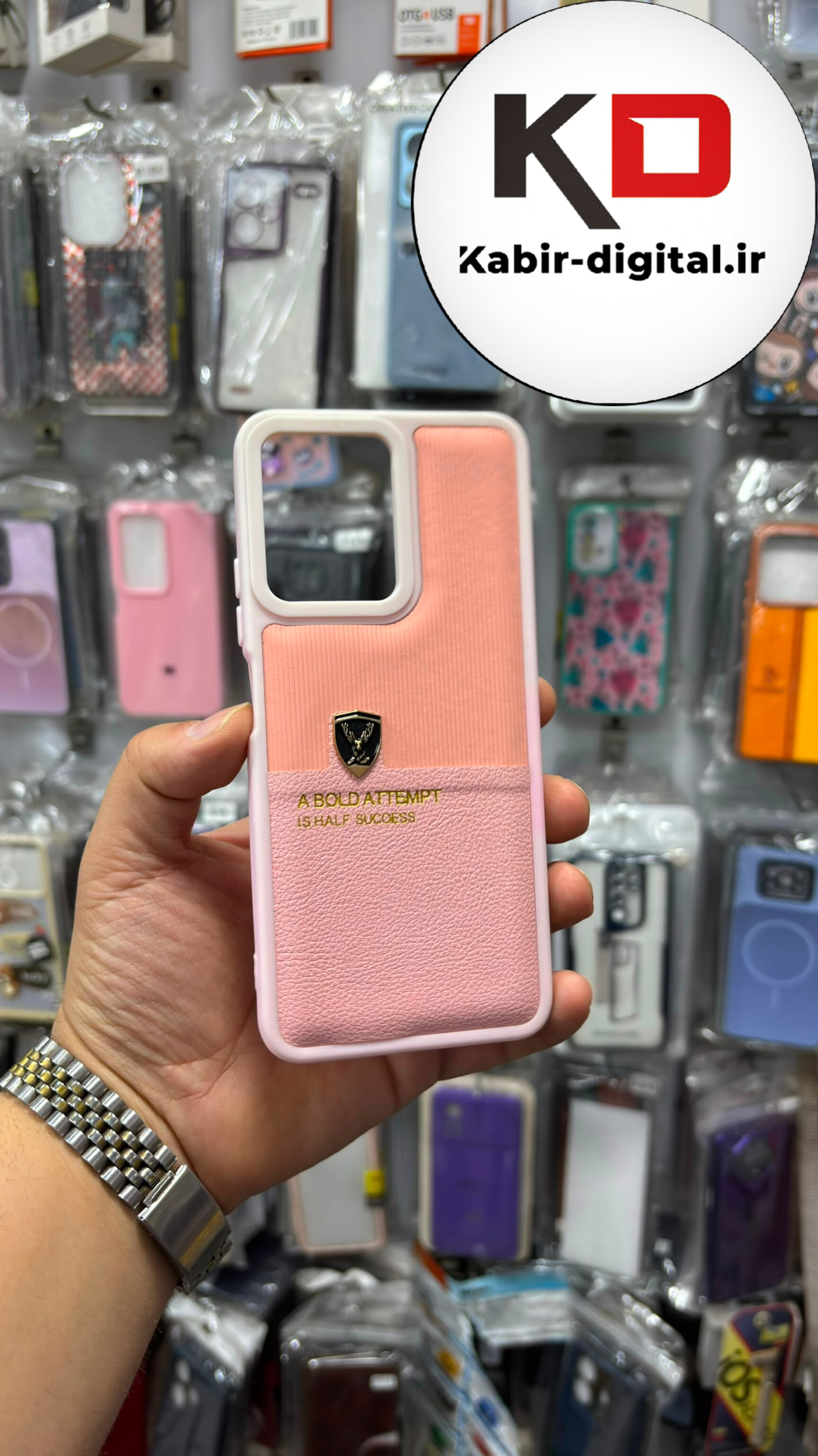 قاب گوشی Redmi Note 12 4G شیائومی سیلیکونی اورجینال پولوکا PULOKA چرمی محافظ لنز دار صورتی