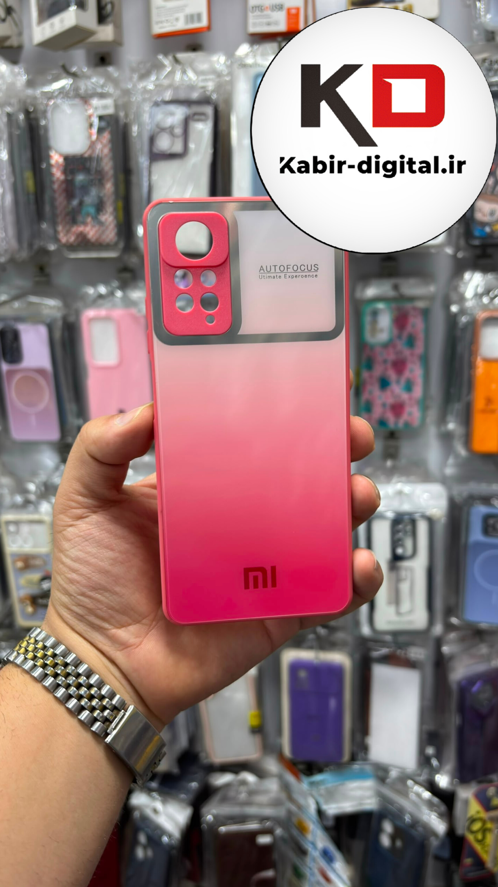 قاب گوشی Redmi Note 11 Pro 4G / Note 12 Pro 4G شیائومی PVD دور سیلیکونی Auto Focus محافظ لنز دار صورتی