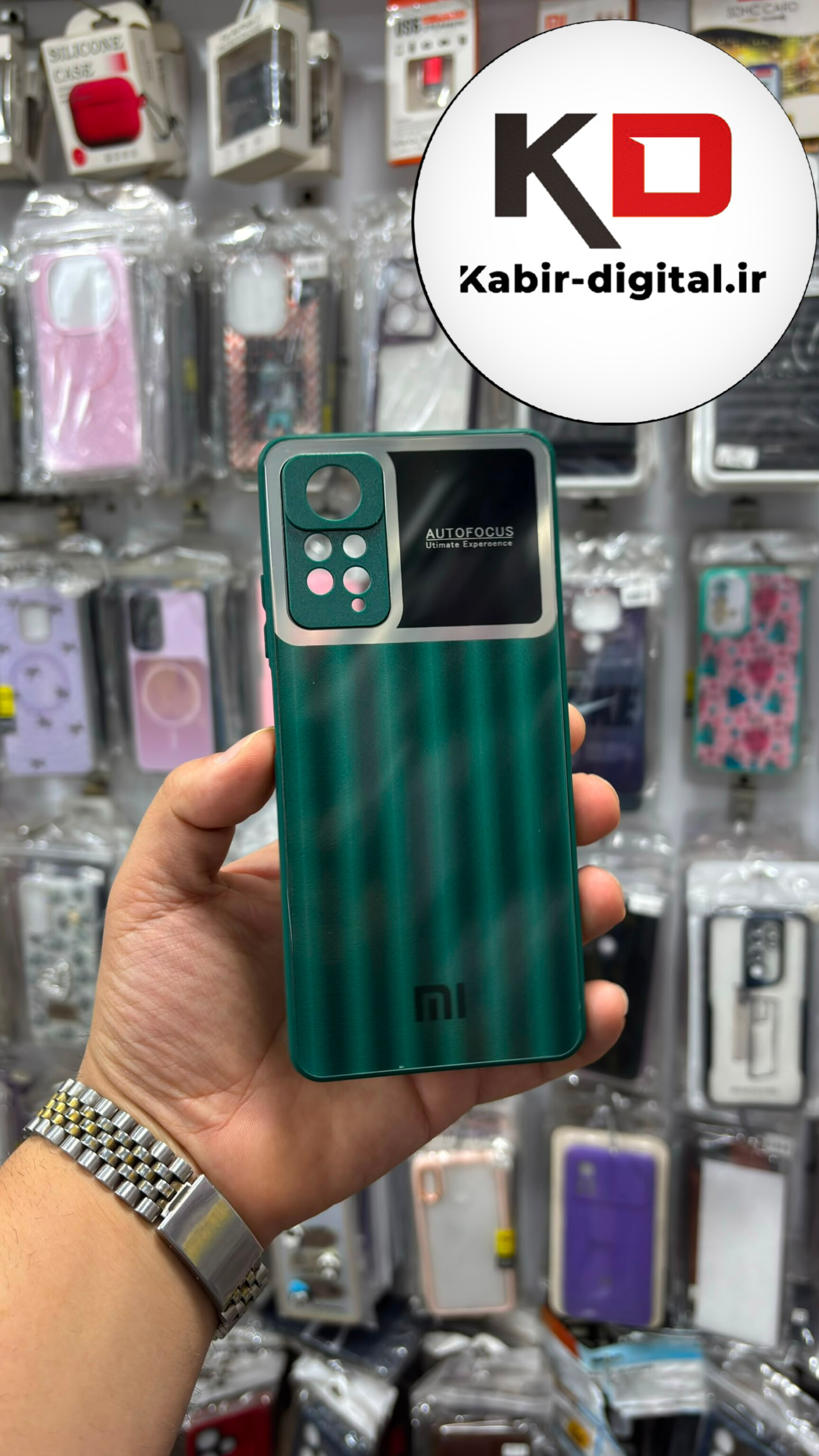 قاب گوشی Redmi Note 11 Pro 4G / Note 12 Pro 4G شیائومی PVD دور سیلیکونی Auto Focus محافظ لنز دار سبز تیره