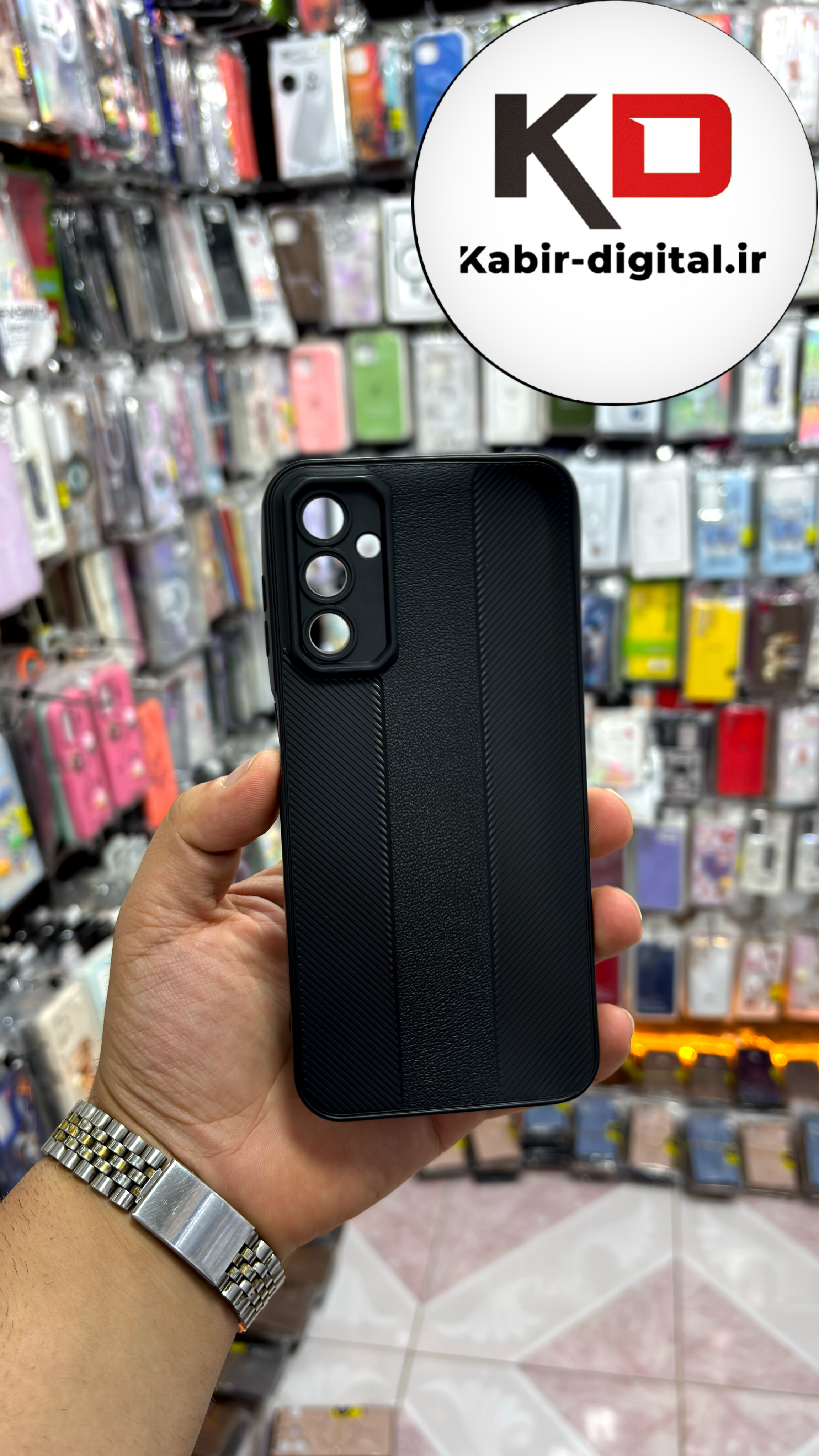 قاب گوشی Galaxy A36 سامسونگ Carbon Case سیلیکونی ایربگ دار ضد ضربه طرح کربن محافظ لنز دار