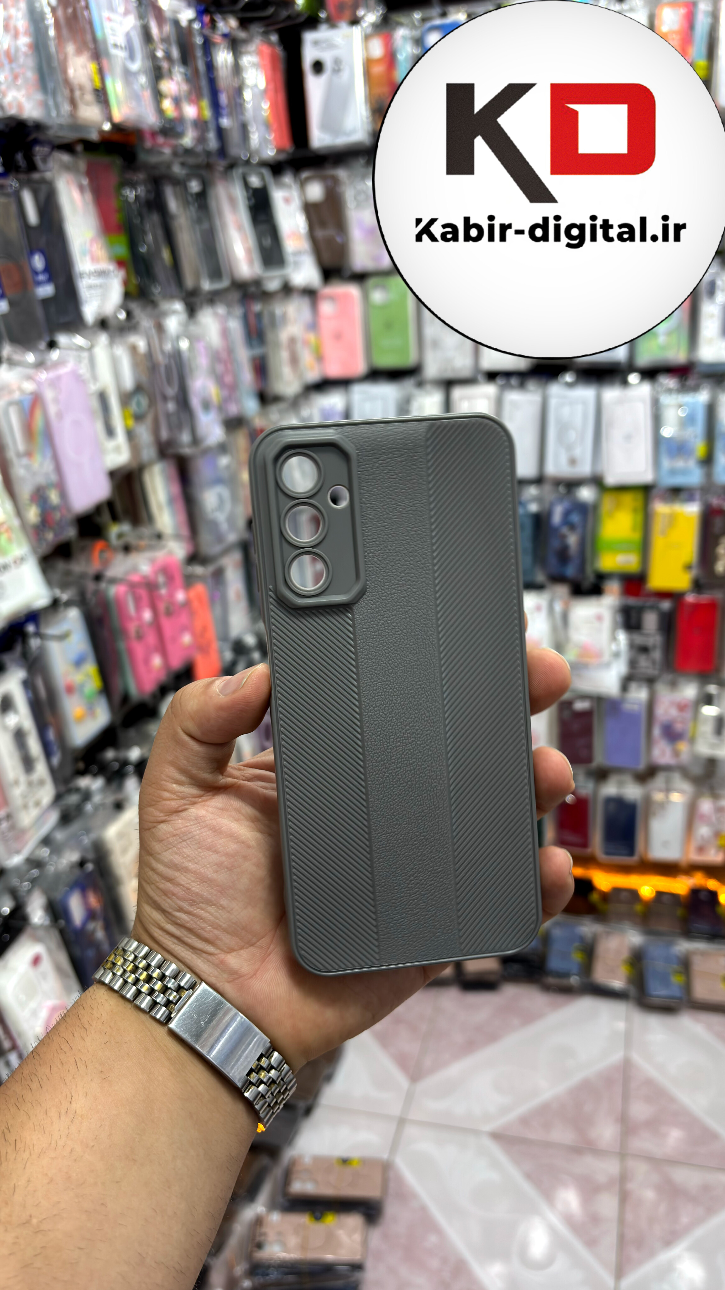 قاب گوشی Galaxy A17 سامسونگ Carbon Case سیلیکونی ایربگ دار ضد ضربه طرح کربن محافظ لنز دار