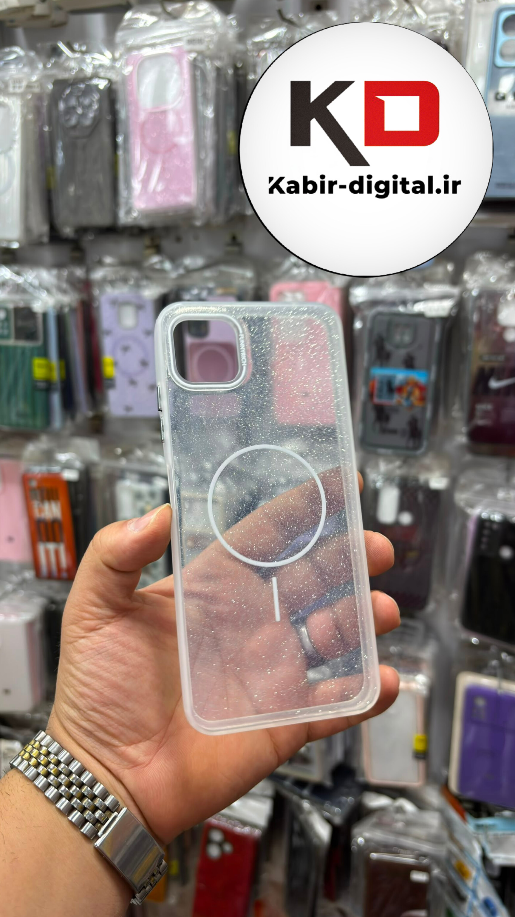 قاب گوشی Galaxy A22 5G سامسونگ Pastel Case پاستلی  طرح مگ سیف Magsafe مات لنز رنگی سفید