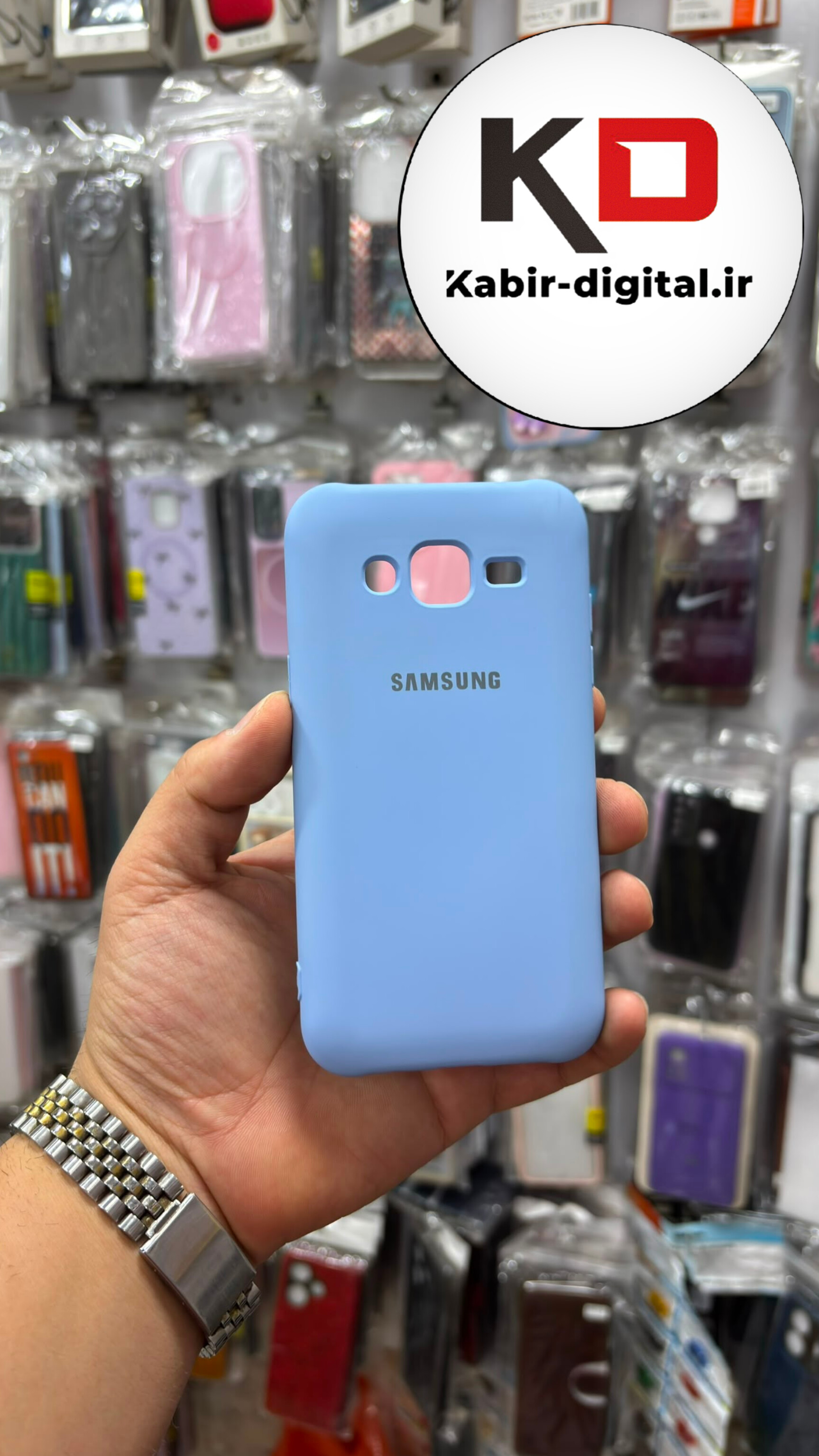 قاب گوشی Galaxy J5 سامسونگ  سیلیکونی اورجینال درجه یک داخل پارچه محافظ لنز دار