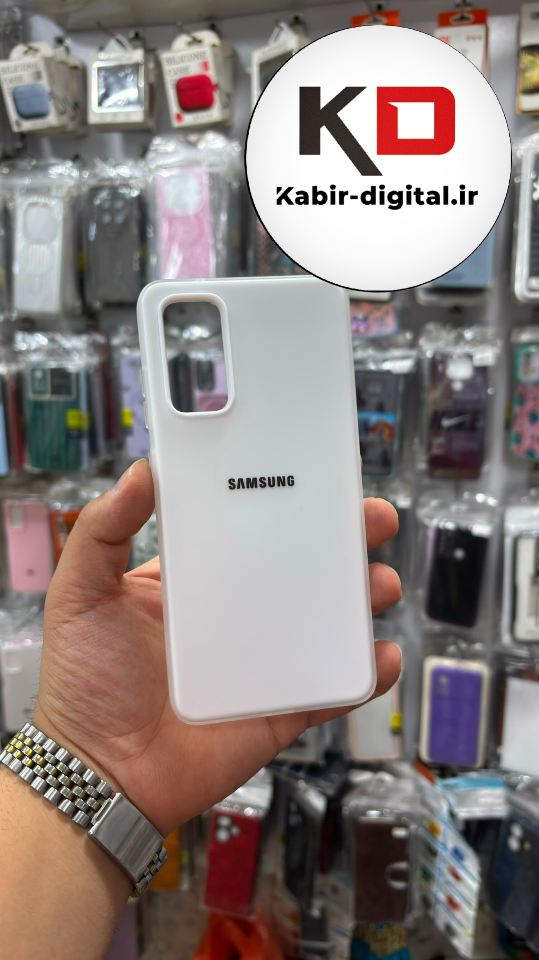 قاب گوشی Galaxy S20 FE سامسونگ Pastel Case پاستلی لوگو دار ضد ضربه لنز برجسته سفید