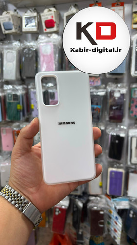 قاب گوشی Galaxy S20 FE سامسونگ Pastel Case پاستلی لوگو دار ضد ضربه لنز برجسته سفید