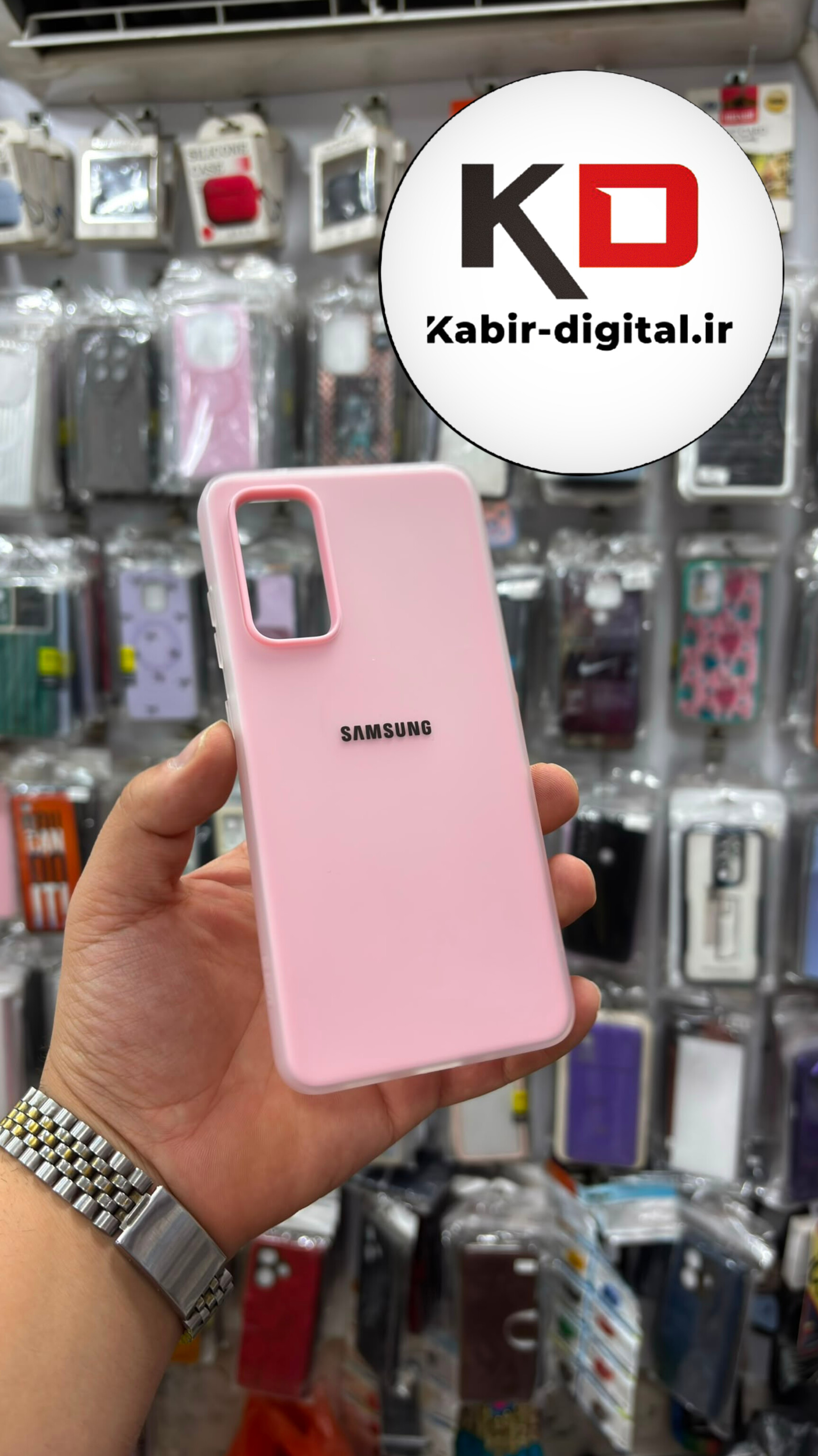 قاب گوشی Galaxy S20 FE سامسونگ Pastel Case پاستلی لوگو دار ضد ضربه لنز برجسته صورتی