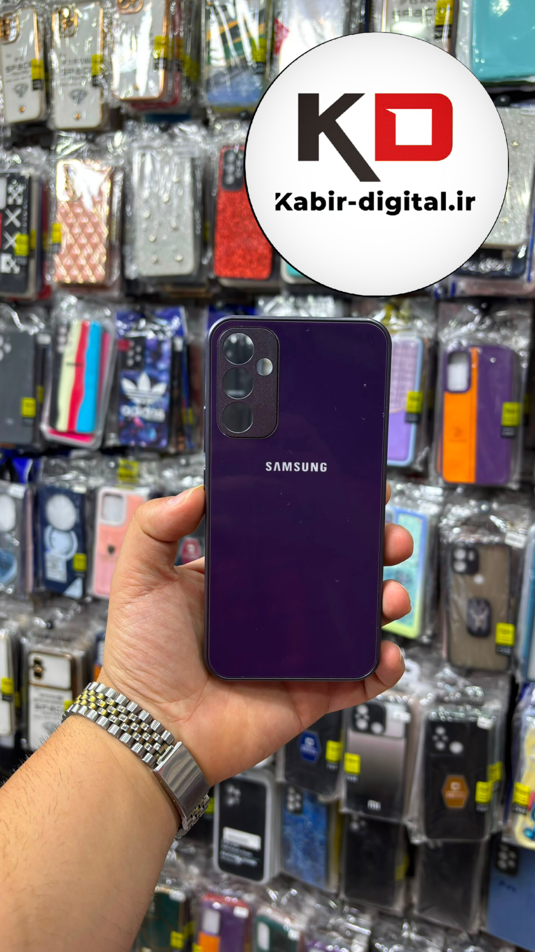 قاب گوشی Galaxy A34 سامسونگ پشت گلس شیشه ای محافظ لنز دار لیزری محافظ لنزدار