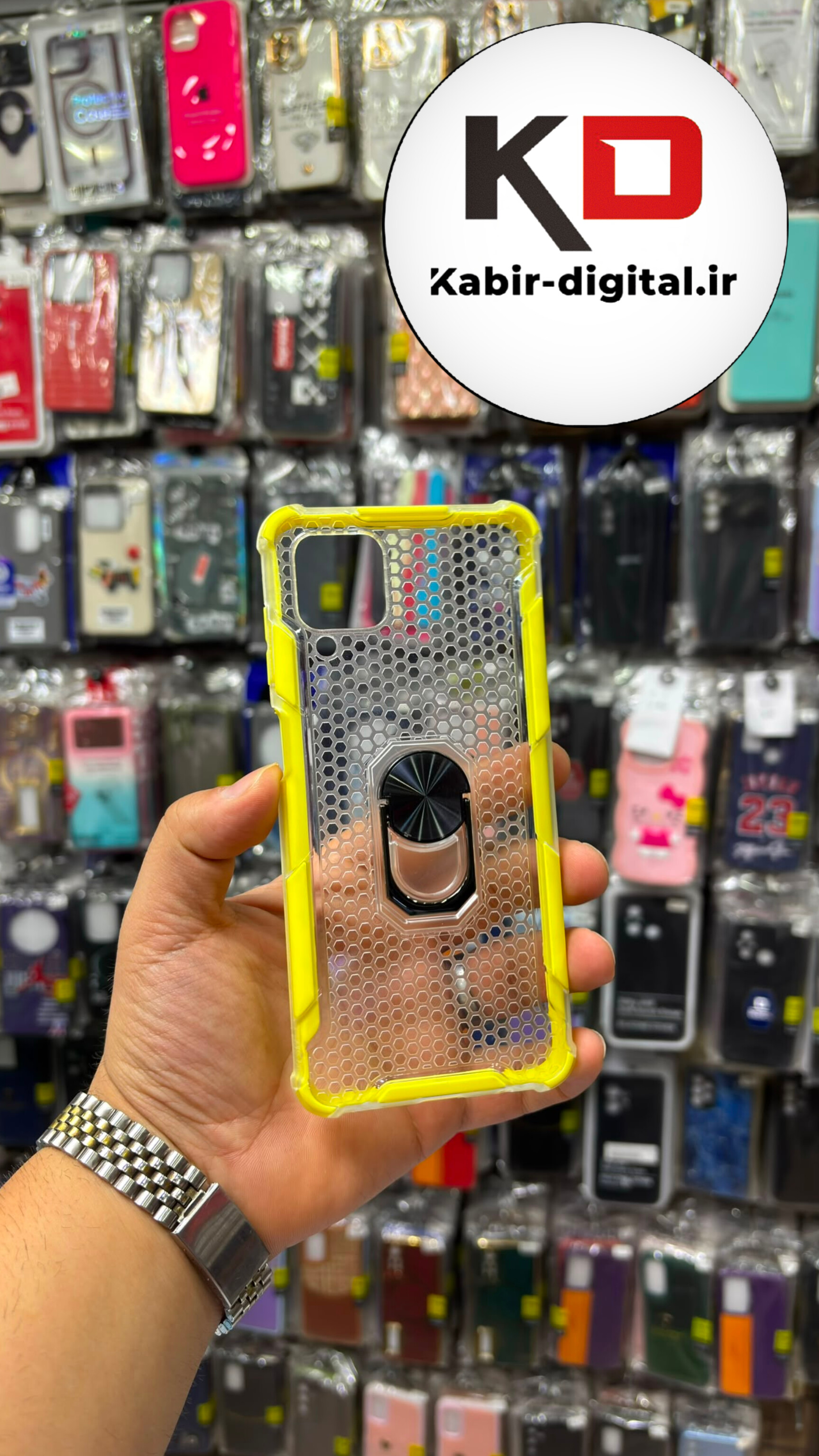 قاب گوشی Galaxy A12 / M12 سامسونگ پشت توری طرح ضد ضربه بتمن فول ژله ای اورجینال محافظ لنز دار زرد