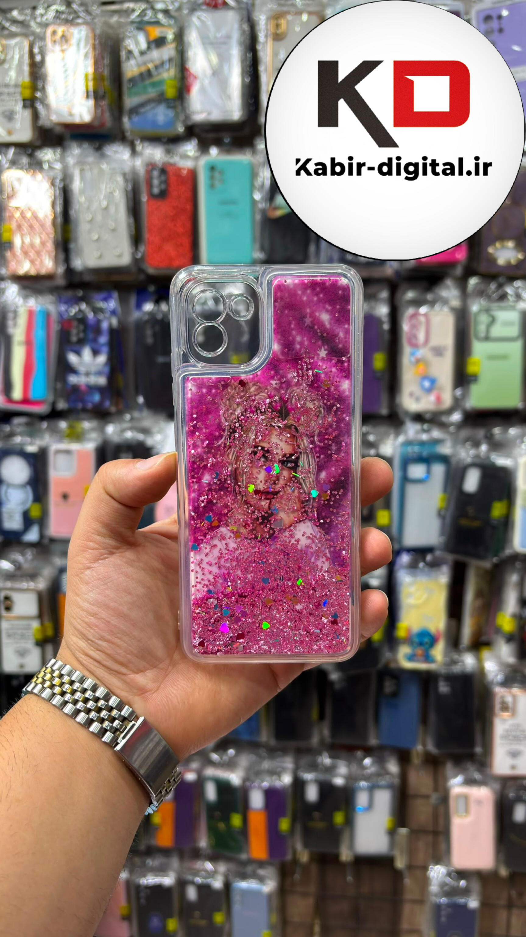 قاب گوشی Galaxy A03 سامسونگ اورجینال Casetify طرح اکلیلی آکواریومی لاکچری محافظ لنز دار