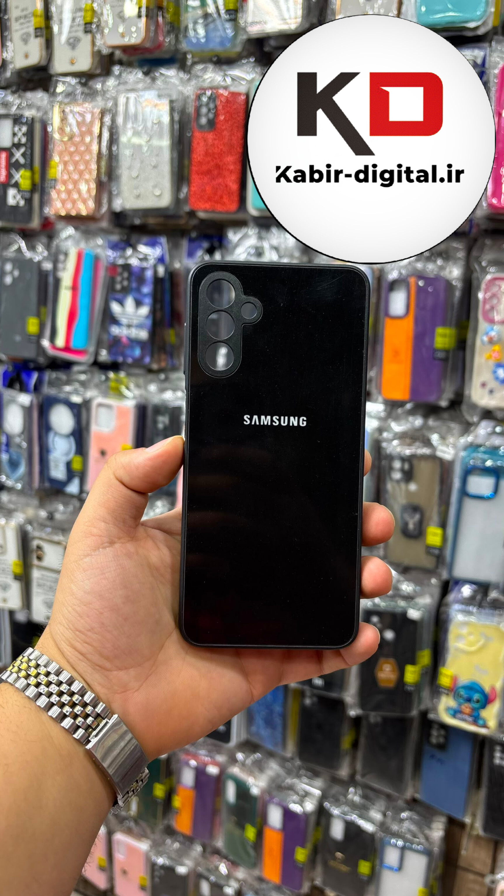 قاب گوشی  Galaxy A13 5G / A04s / M13 / F13 سامسونگ پشت گلس شیشه ای محافظ لنز دار لیزری محافظ لنزدار مشکی