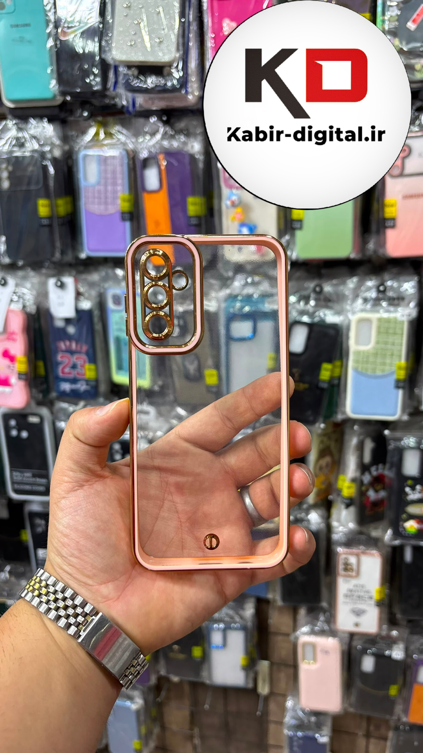 قاب گوشی  Galaxy A13 5G / A04s / M13 / F13 سامسونگ اورجینال متال کیس Metal اورجینال CASE PRO طرح پشت طلق شفاف دور سیلیکونی