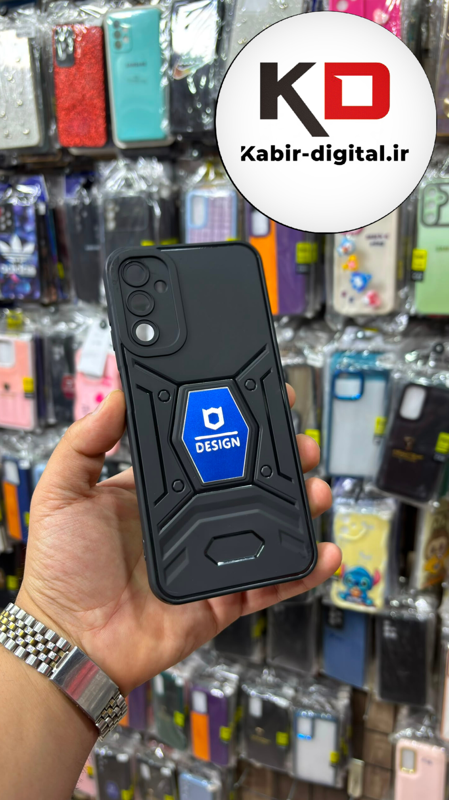 قاب گوشی  Galaxy A14 سامسونگ طرح ضد ضربه بتمن فول ژله ای اورجینال DESIGN محافظ لنز دار مشکی
