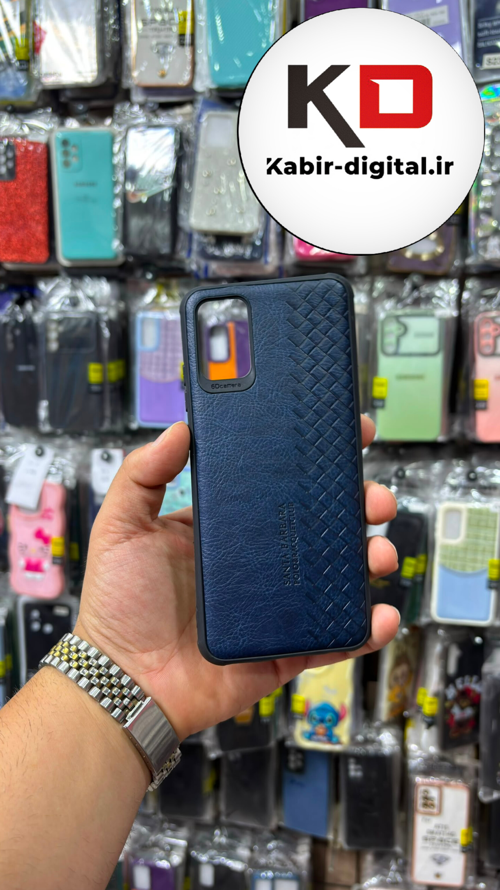 قاب گوشی  Galaxy A02s / A03s سامسونگ سیلیکونی طرح چرمی کلاسیک محافظ لنز دار