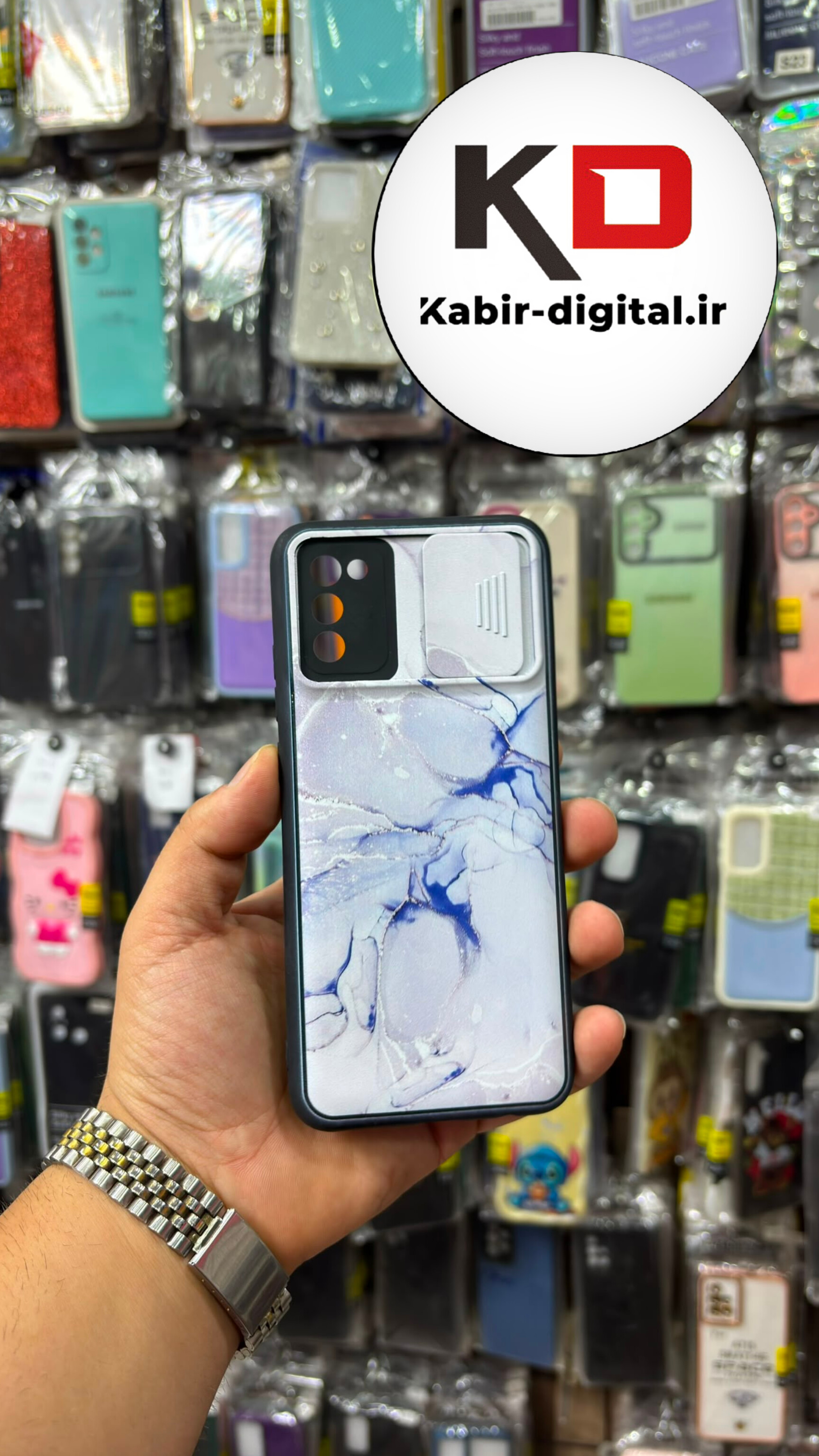 قاب گوشی  Galaxy A02s / A03s سامسونگ سیلیکونی فانتزی محافظ لنزدار کشویی