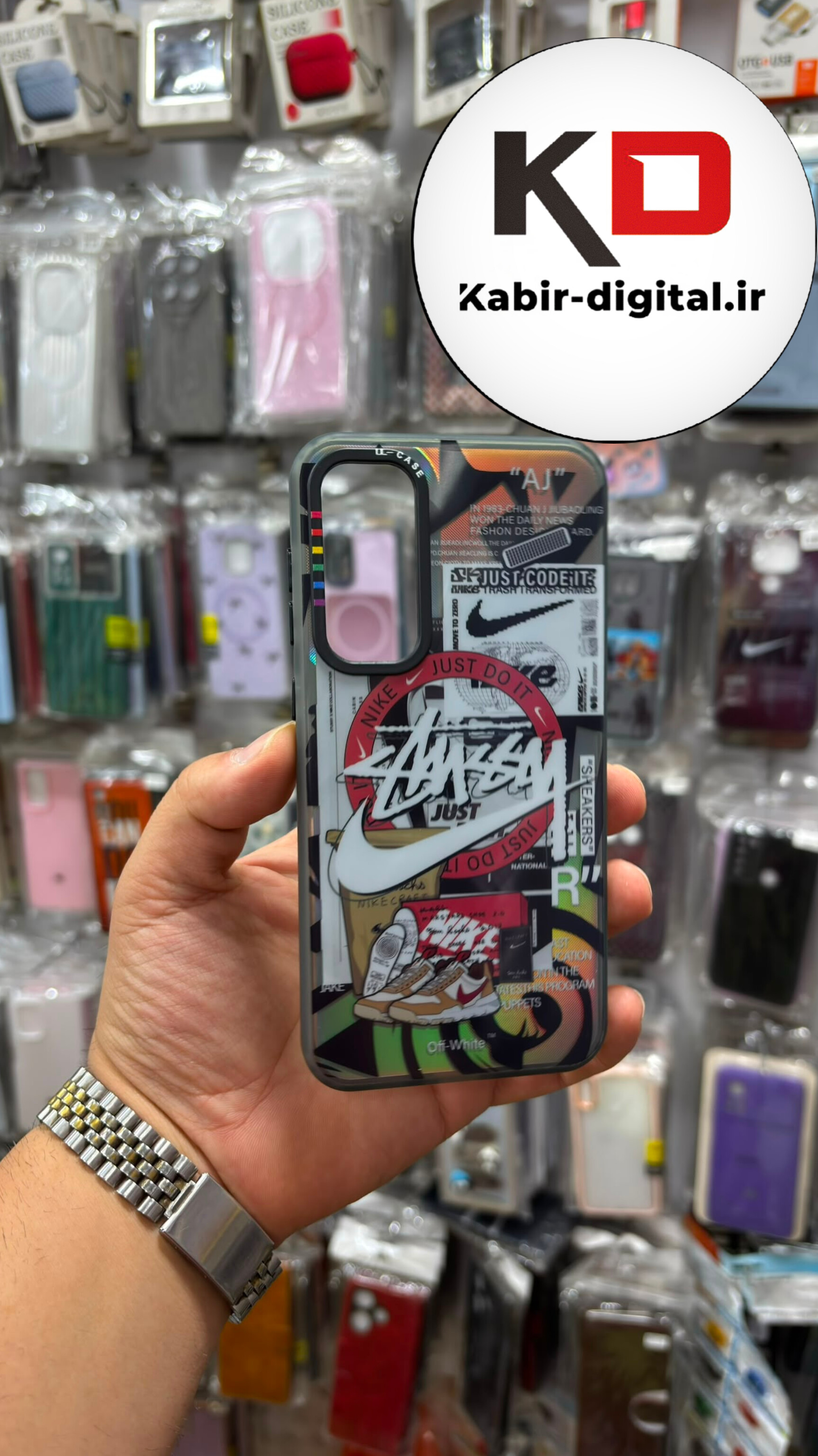 قاب گوشی  Galaxy S23 FE سامسونگ New So Cool اورجینال کروم لنز برجسته طرح فانتزی