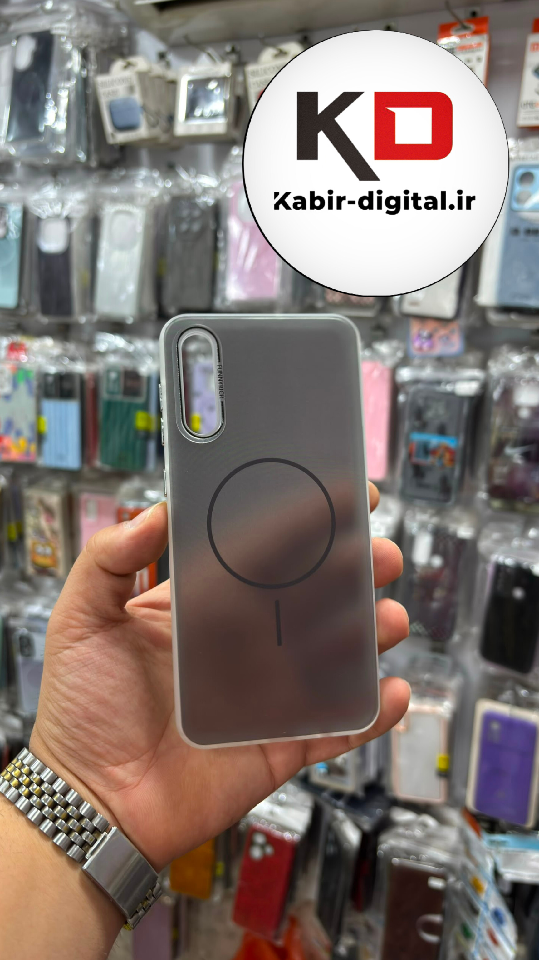قاب گوشی Galaxy A50 / A50s / A30s سامسونگ پشت مات Pastel Case پاستلی  طرح مگ سیف Magsafe مات لنز رنگی مشکی