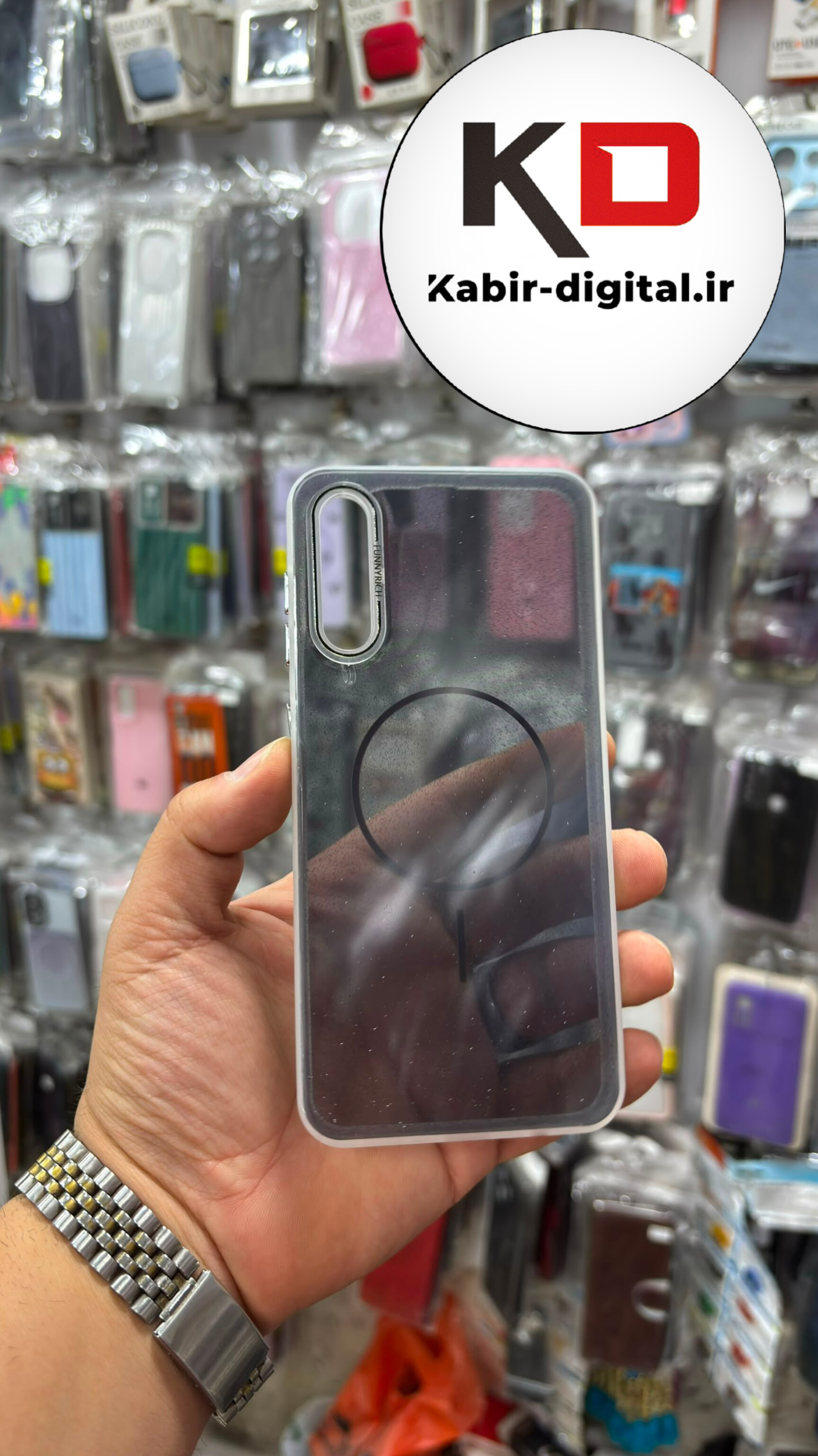 قاب گوشی Galaxy A50 / A50s / A30s سامسونگ Pastel Case پاستلی طرح مگ سیف Magsafe مات لنز رنگی اکلیلی مشکی