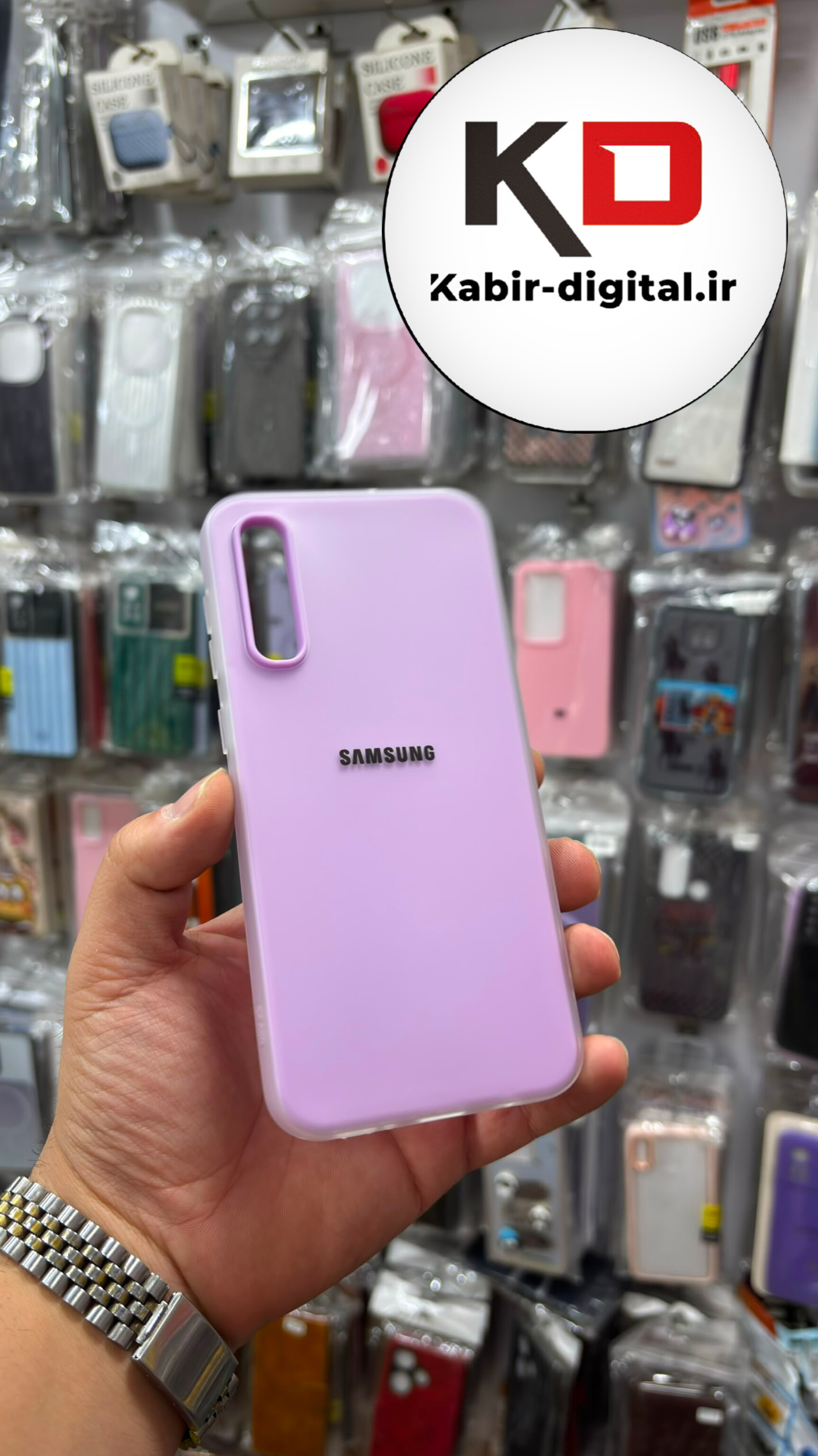 قاب گوشی Galaxy A50 / A50s / A30s سامسونگ Pastel Case پاستلی لوگو دار ضد ضربه لنز برجسته یاسی