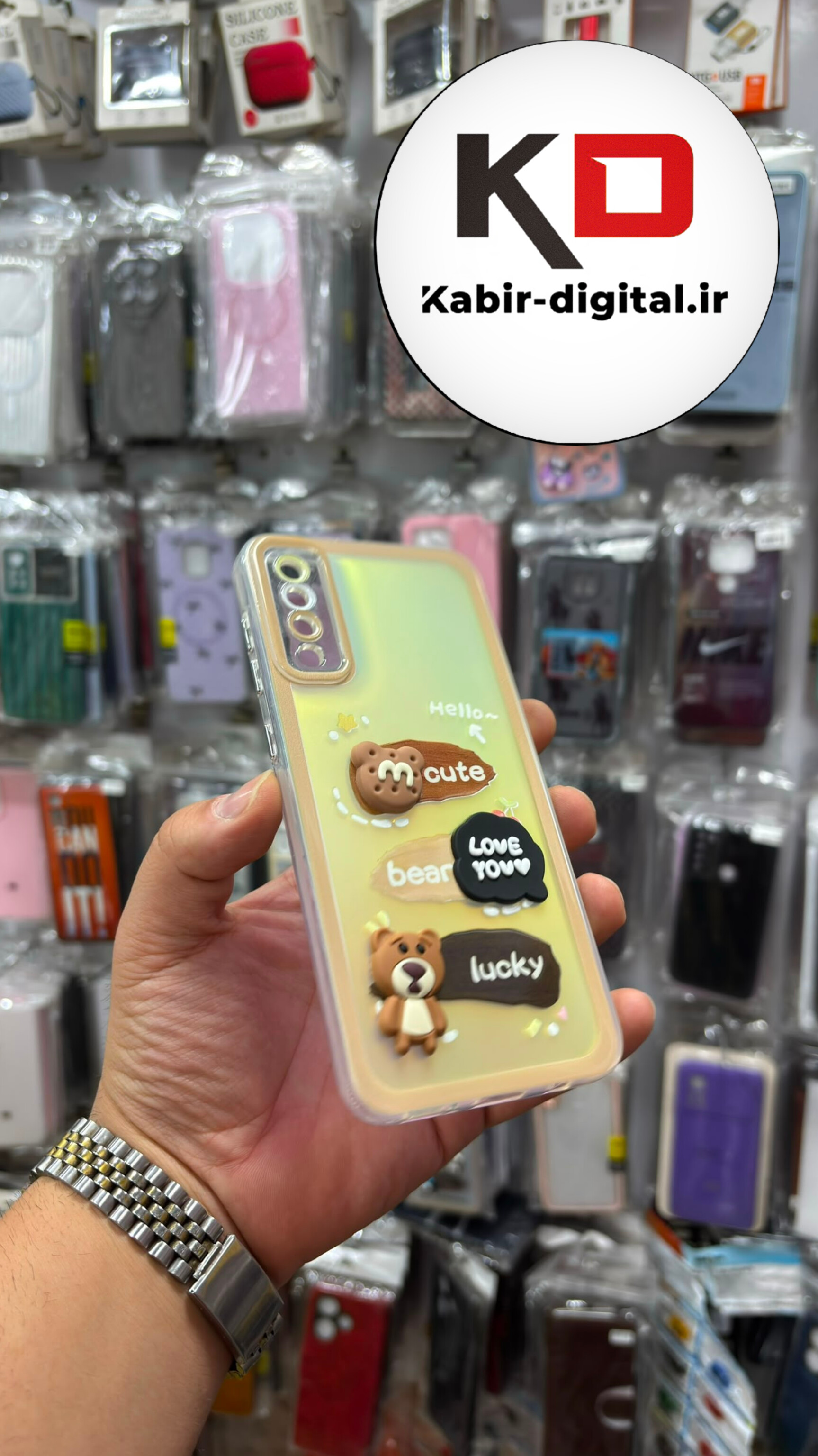 قاب گوشی Galaxy A50 / A50s / A30s سامسونگ طرح عروسکی سه بعدی شفاف TPU کپسولی محافظ لنز دار