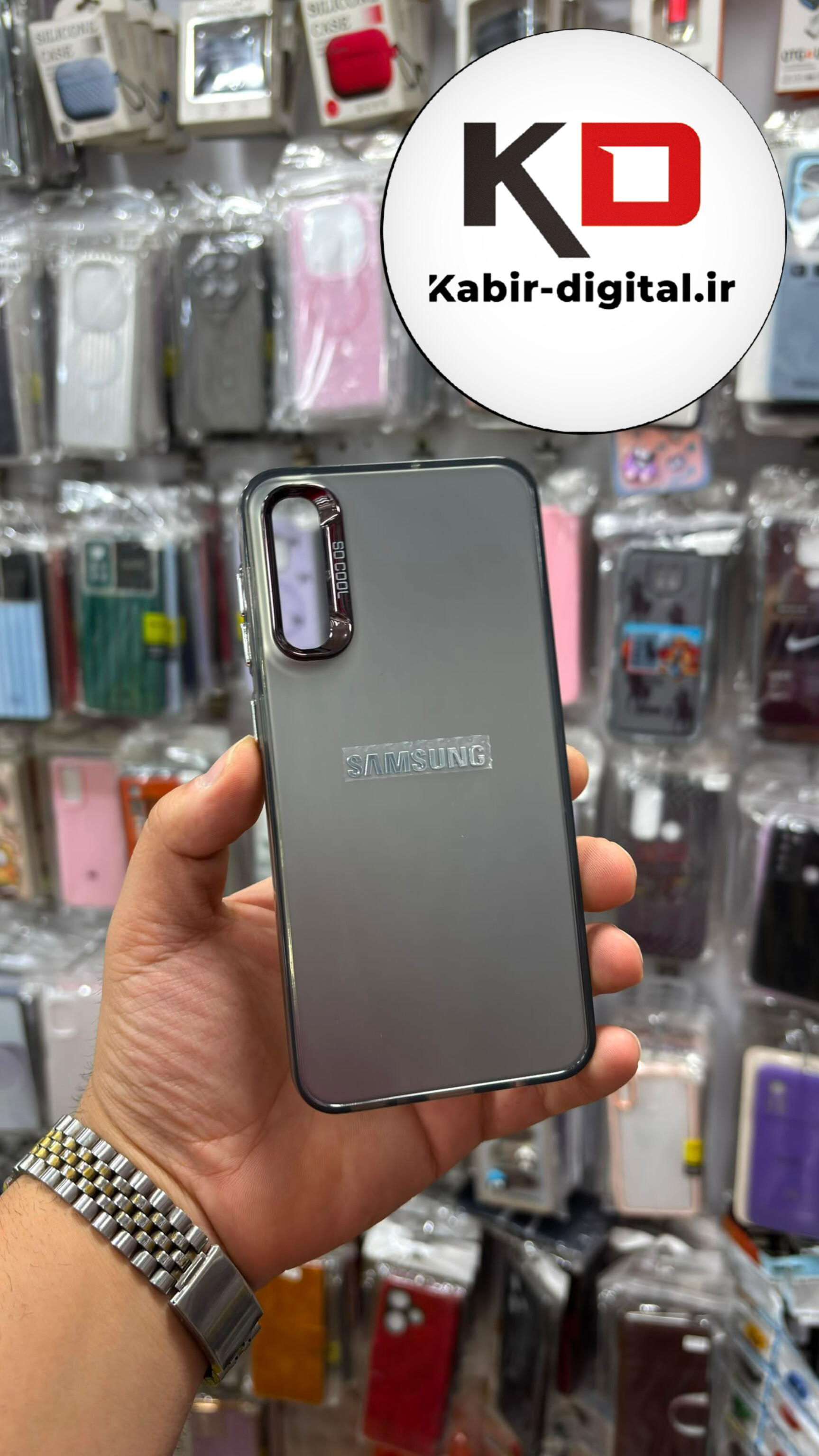 قاب گوشی Galaxy A50 / A50s / A30s سامسونگ طرح  So CooL سوکول اورجینال فانتزی دور مات دکمه کرومی