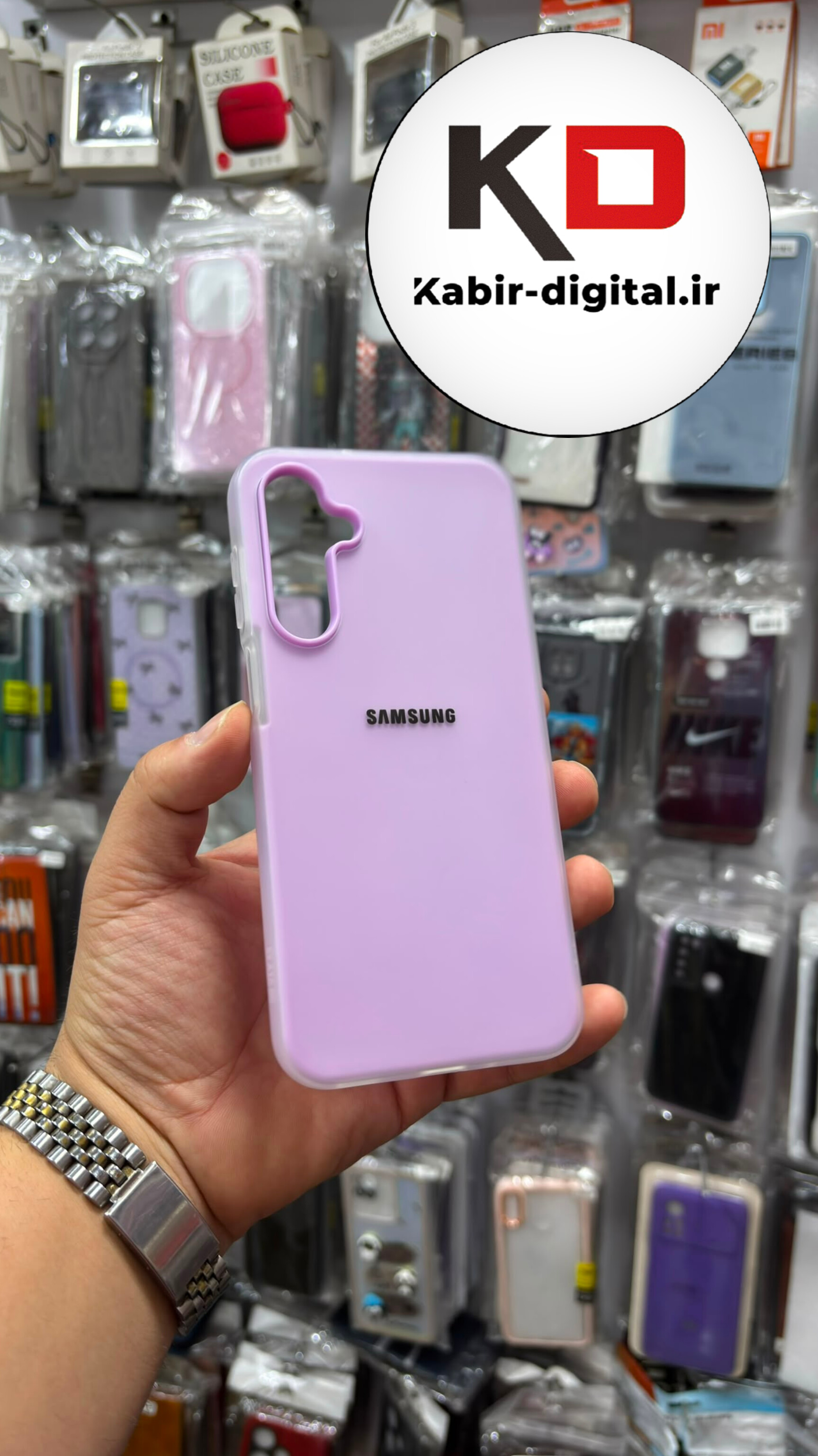 قاب گوشی  Galaxy A56 / A36 سامسونگ Pastel Case پاستلی لوگو دار ضد ضربه لنز برجسته صورتی