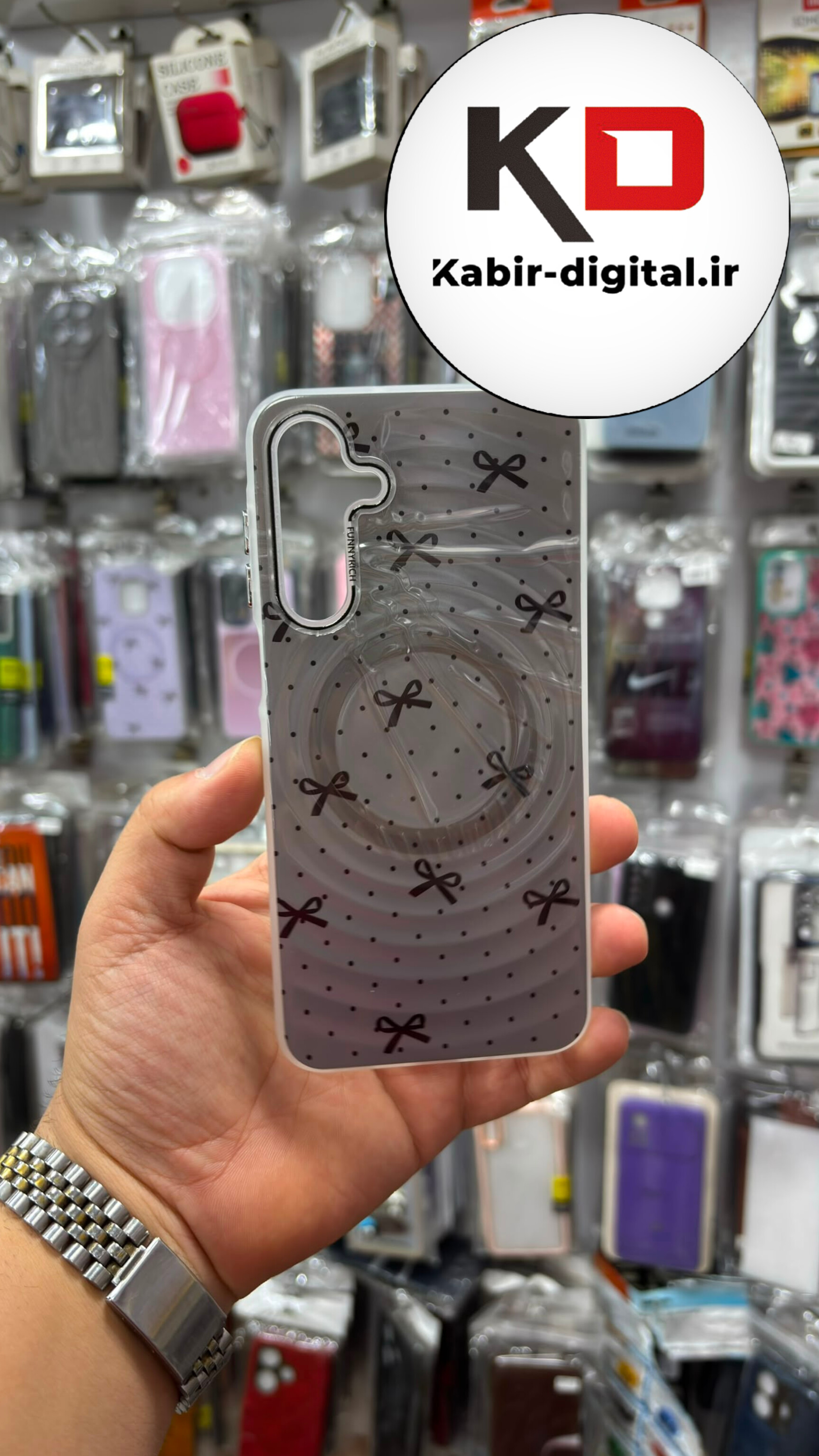 قاب گوشی  Galaxy A16 / A26 / A17 سامسونگ  اورجینال SO COOL سوکول لنز کرومی طرح مگ سیف کرکره ایی پاپیونی طوسی