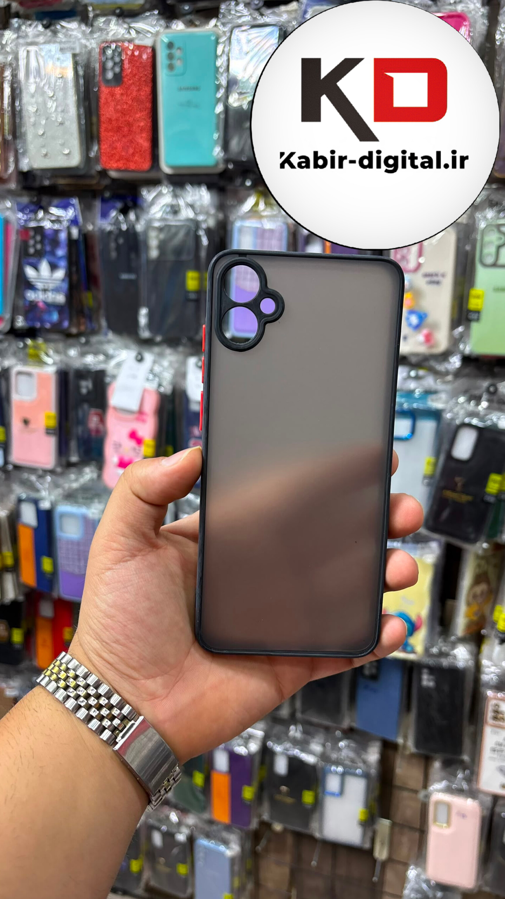 قاب گوشی Galaxy A05 سامسونگ پشت مات دور سیلیکونی محافظ لنزدار