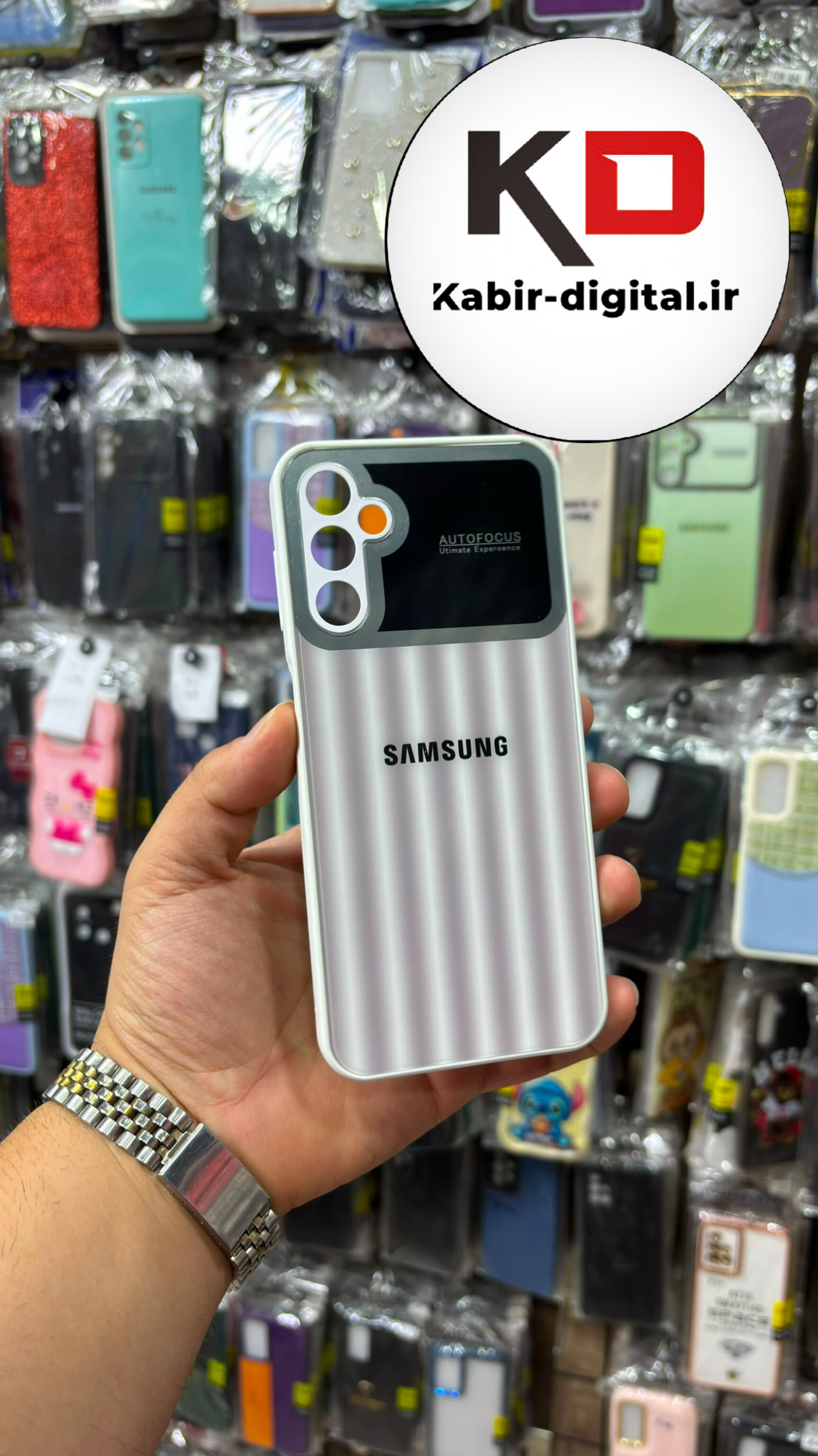 قاب گوشی Galaxy A14 / M14 سامسونگ PVD دور سیلیکونی Auto Focus محافظ لنز دار