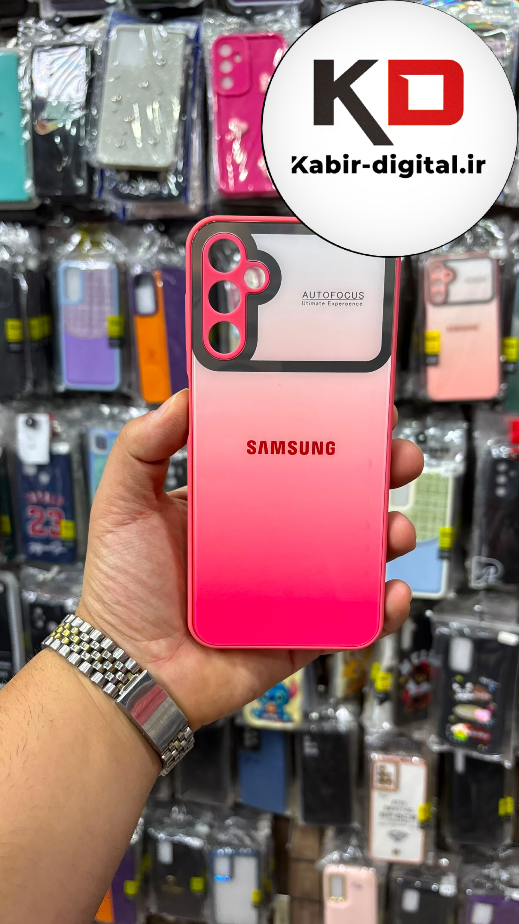 قاب گوشی Galaxy A14 / M14 سامسونگ PVD دور سیلیکونی Auto Focus محافظ لنز دار