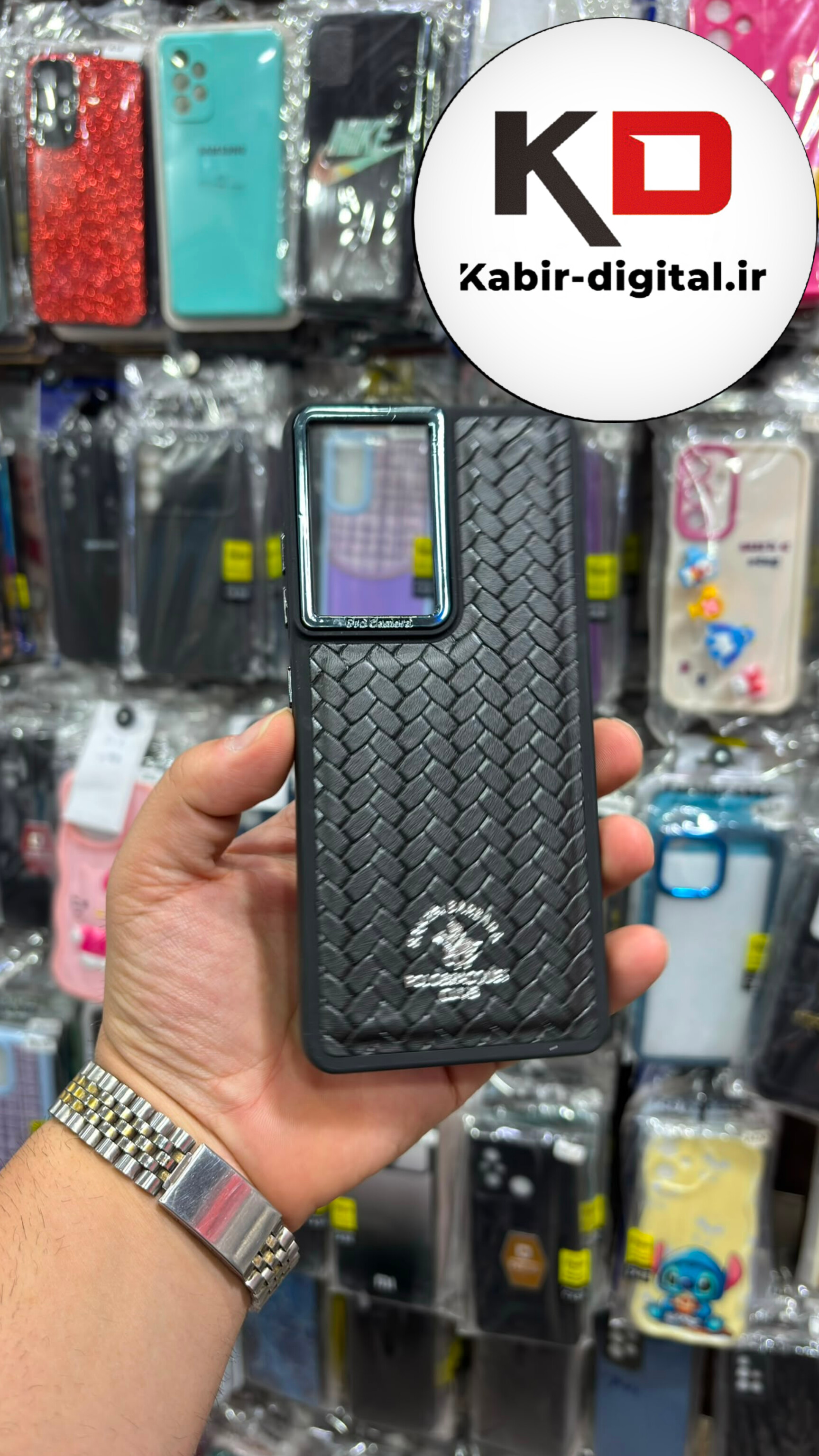 قاب گوشی Galaxy S21 Ultra سامسونگ چرم New Case لنز برجسته کلاسیک REMAX مشکی