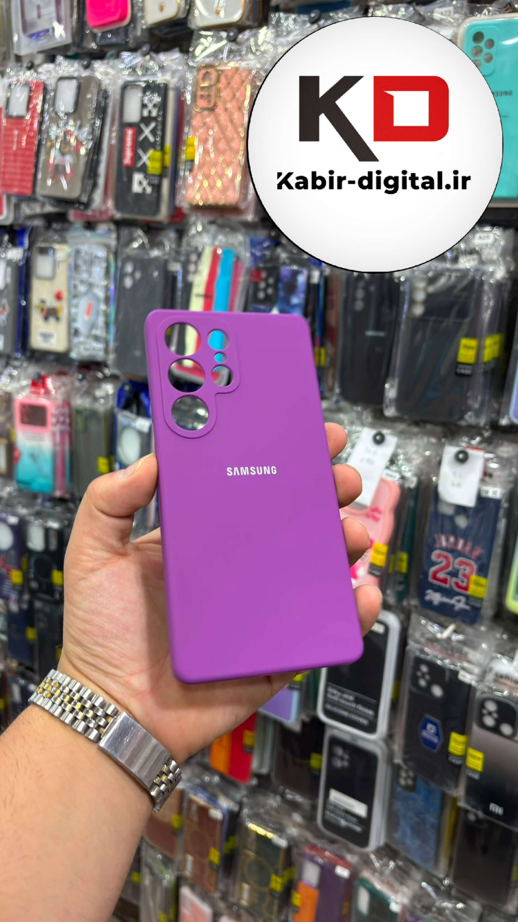 قاب گوشی Galaxy S25 Ultra سامسونگ سیلیکونی اورجینال درجه یک داخل پارچه زیر بسته محافظ لنزدار
