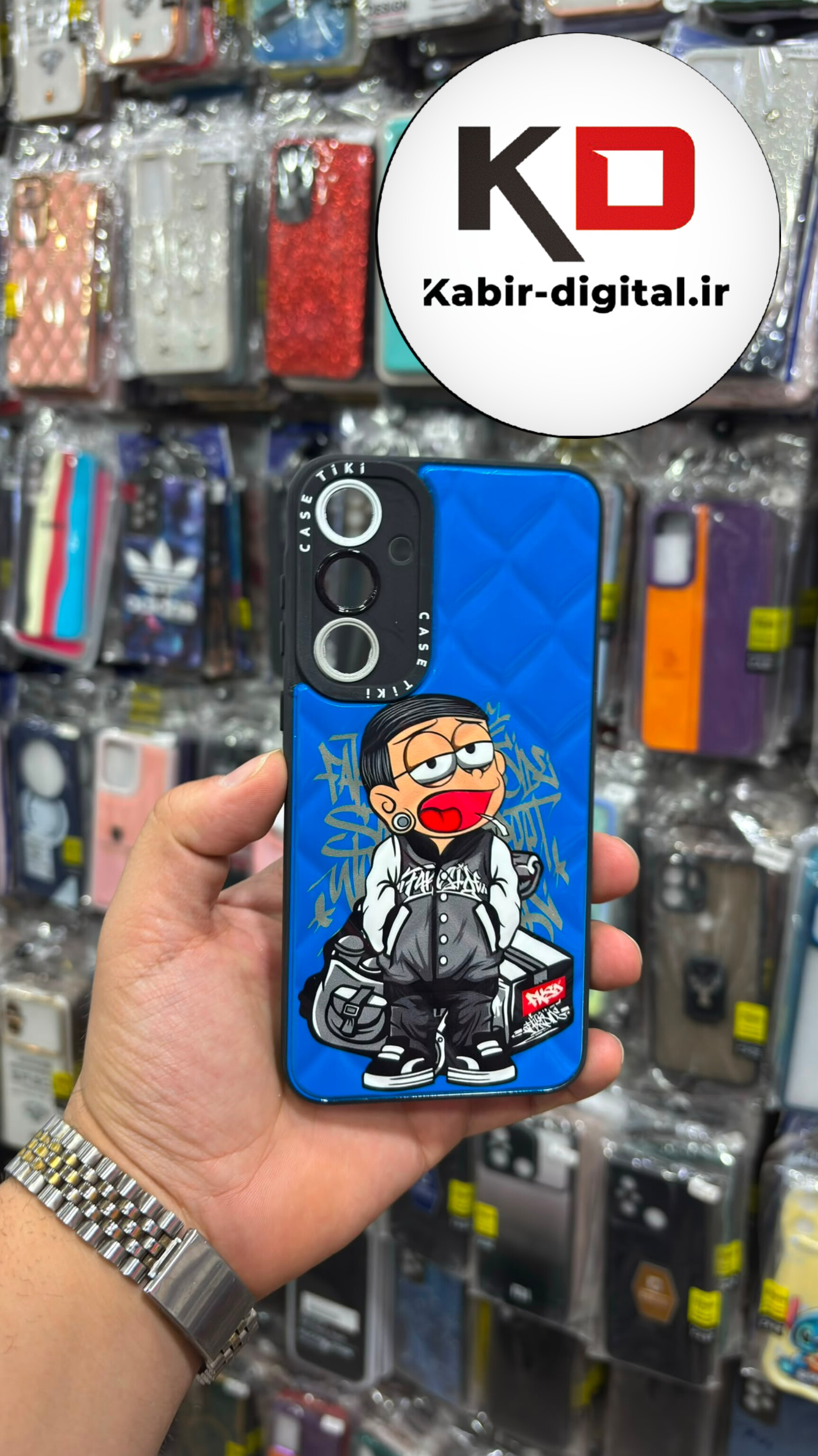 قاب گوشی Galaxy A35 سامسونگ دور سیلیکونی 3D Pucker برجسته طرح فانتزی محافظ لنز دار