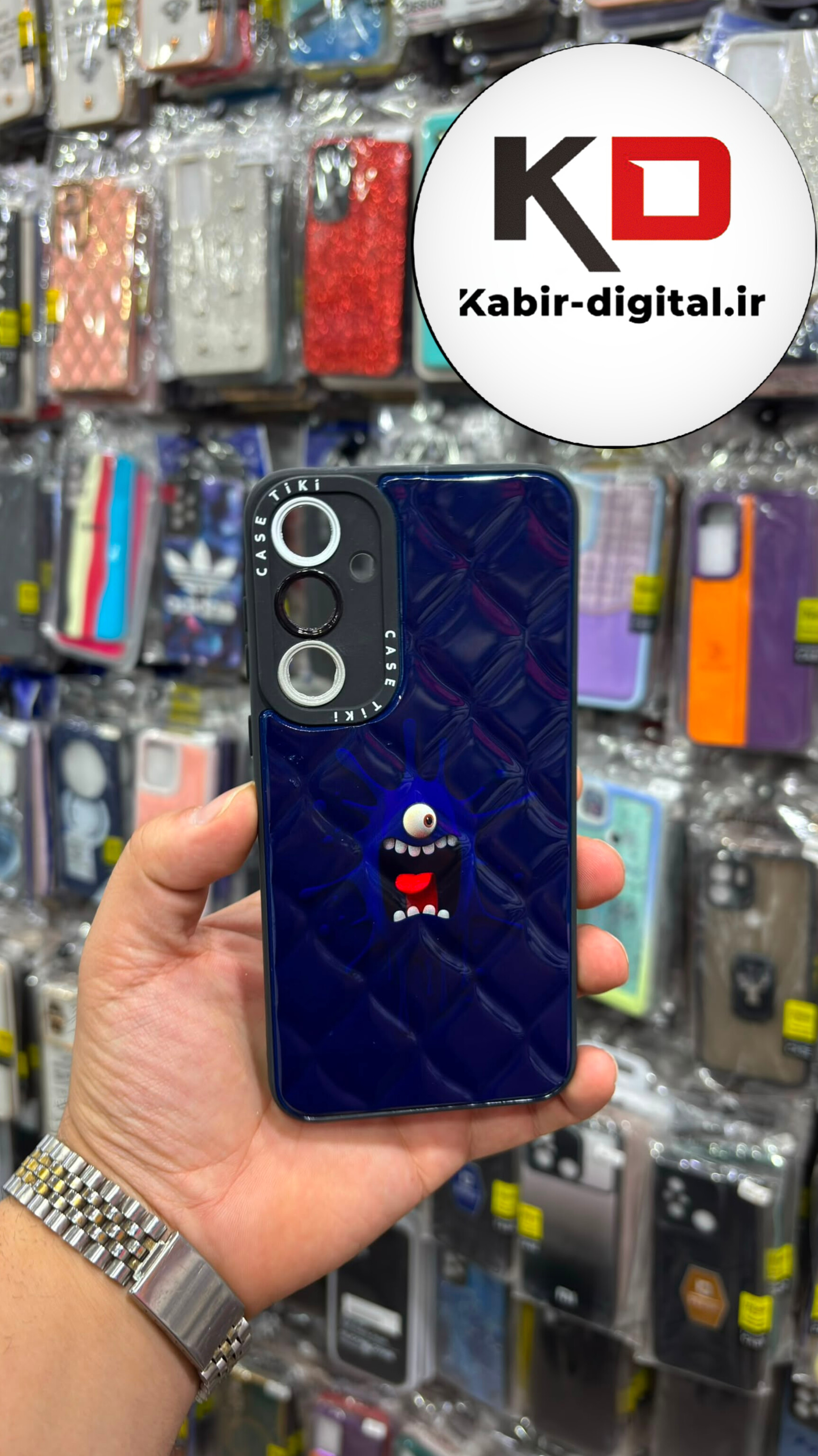 قاب گوشی Galaxy A35 سامسونگ دور سیلیکونی 3D Pucker برجسته طرح فانتزی محافظ لنز دار
