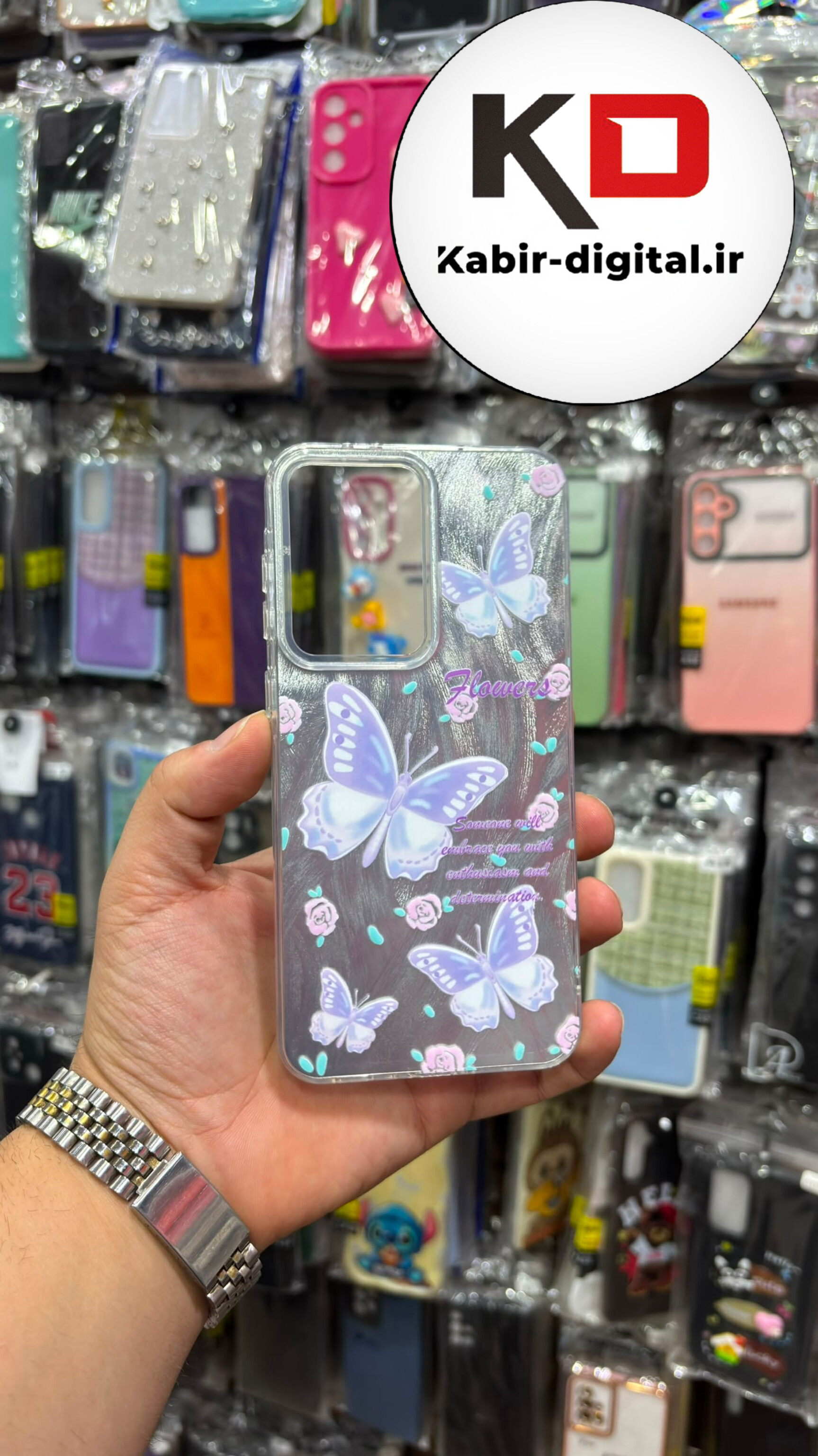 قاب گوشی Galaxy A56 / A36 سامسونگ طرح ماربل اورجینال محافظ لنز دار رنگ نقره ای طرح گل
