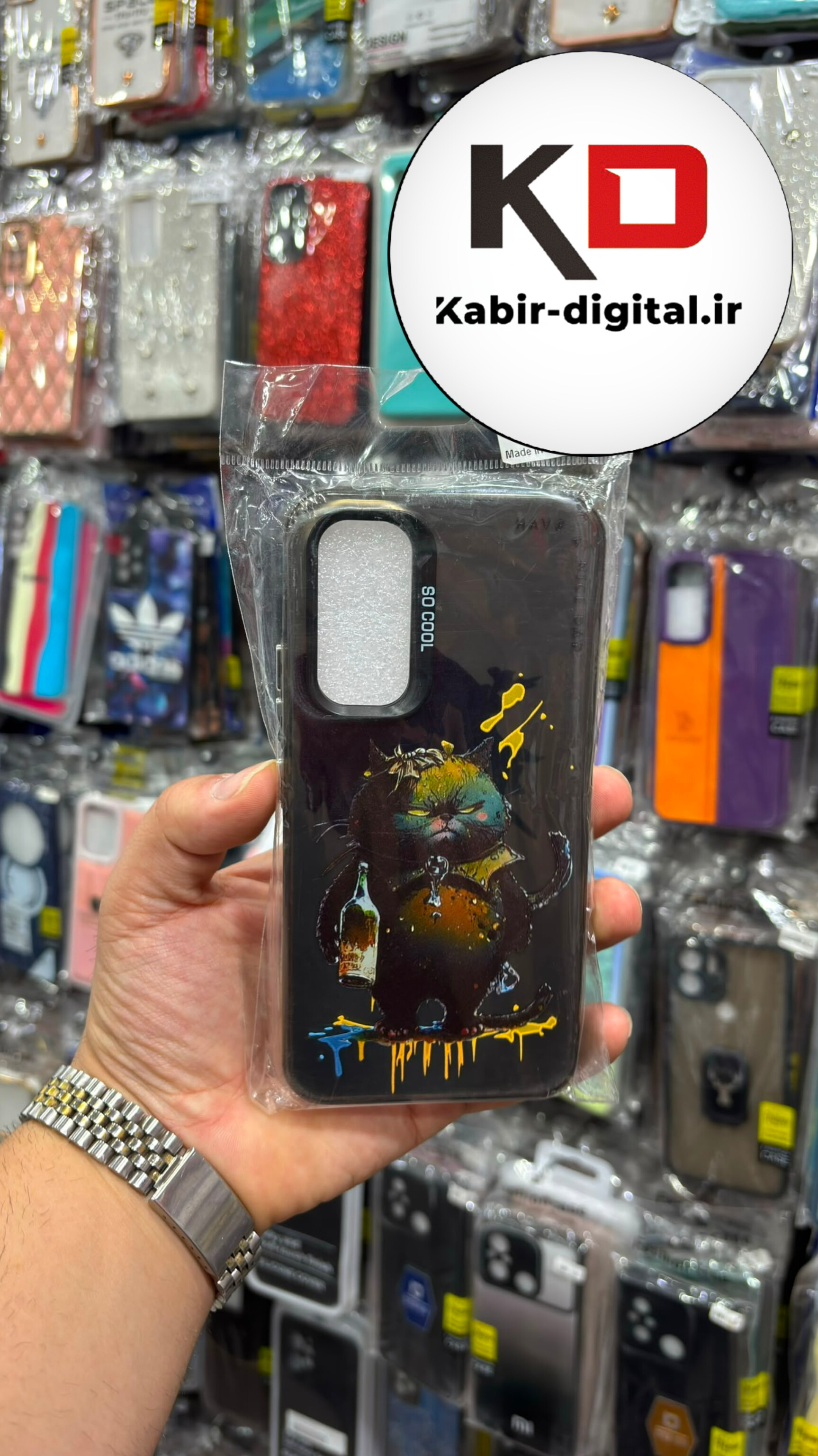 قاب گوشی Galaxy A54 سامسونگ اورجینال So Cool لنز برجسته کرومی