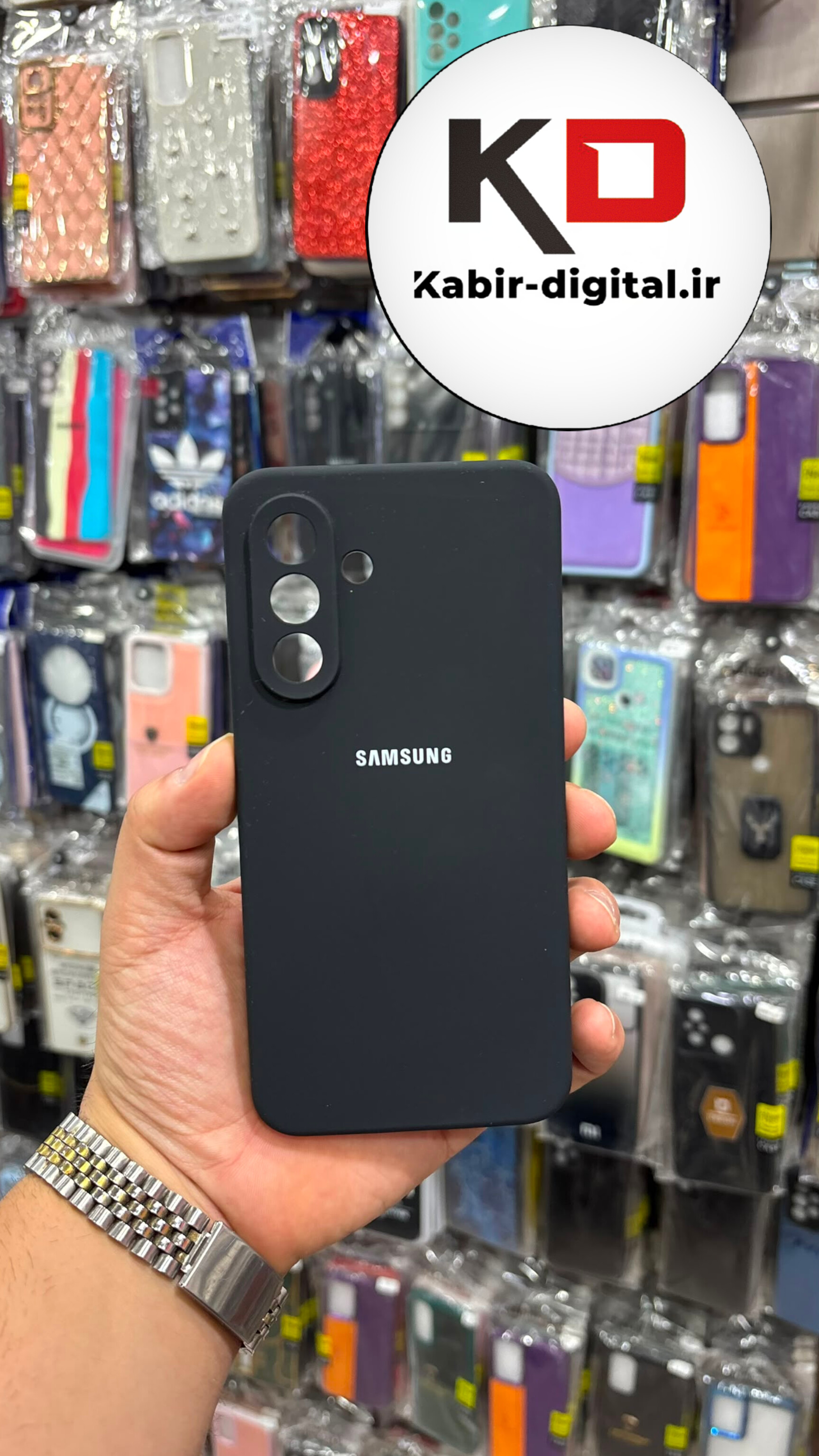 قاب گوشی Galaxy A56 / A36 سامسونگ سیلیکونی اورجینال  درجه یک زیر بسته داخل پارچه محافظ لنزدار